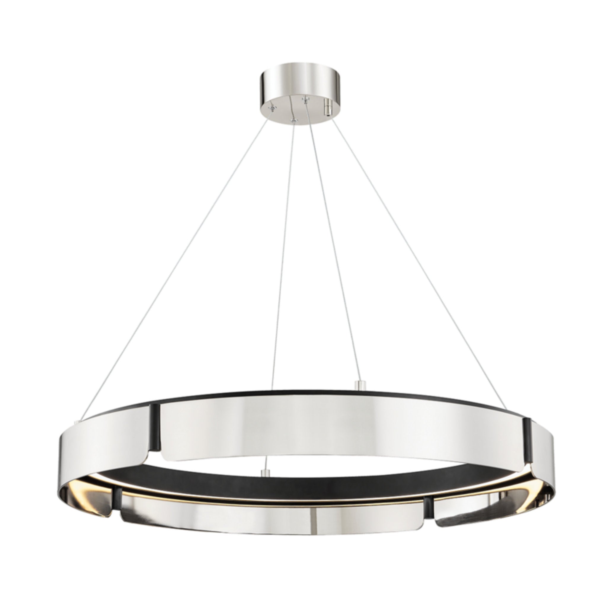 Tribeca 0-Light Chandelier in Burnished Nickel 32.75W x 5H