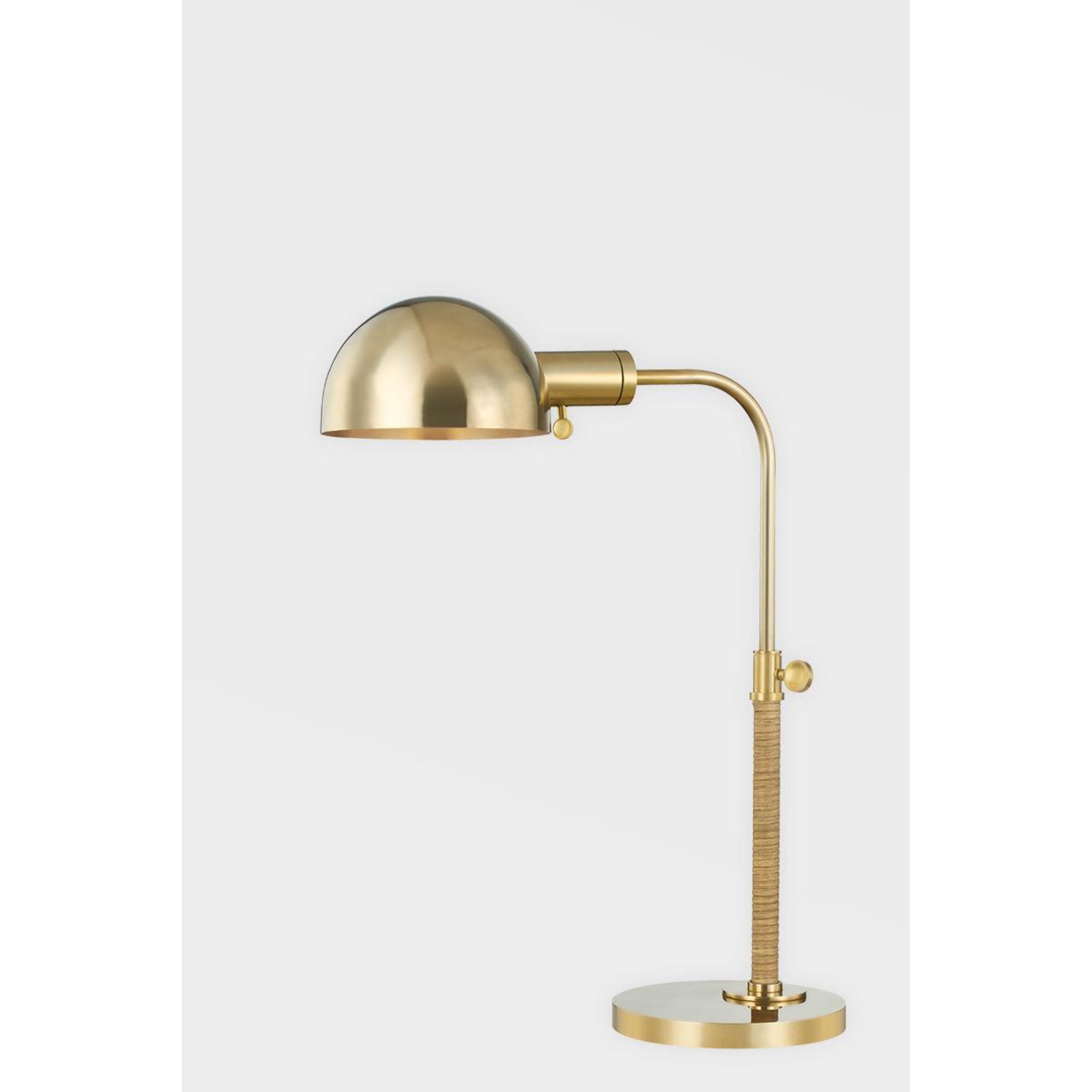 Devon 1-Light Floor Lamp in Aged Brass by Mark D. Sikes 10L x 10W x 50.75H