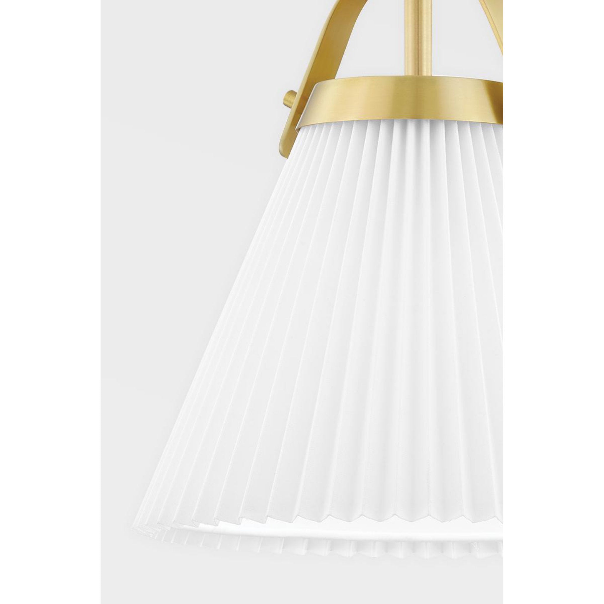 Aldridge 1-Light Wall Sconce in Aged Brass 9.25L x 9.25W x 14H