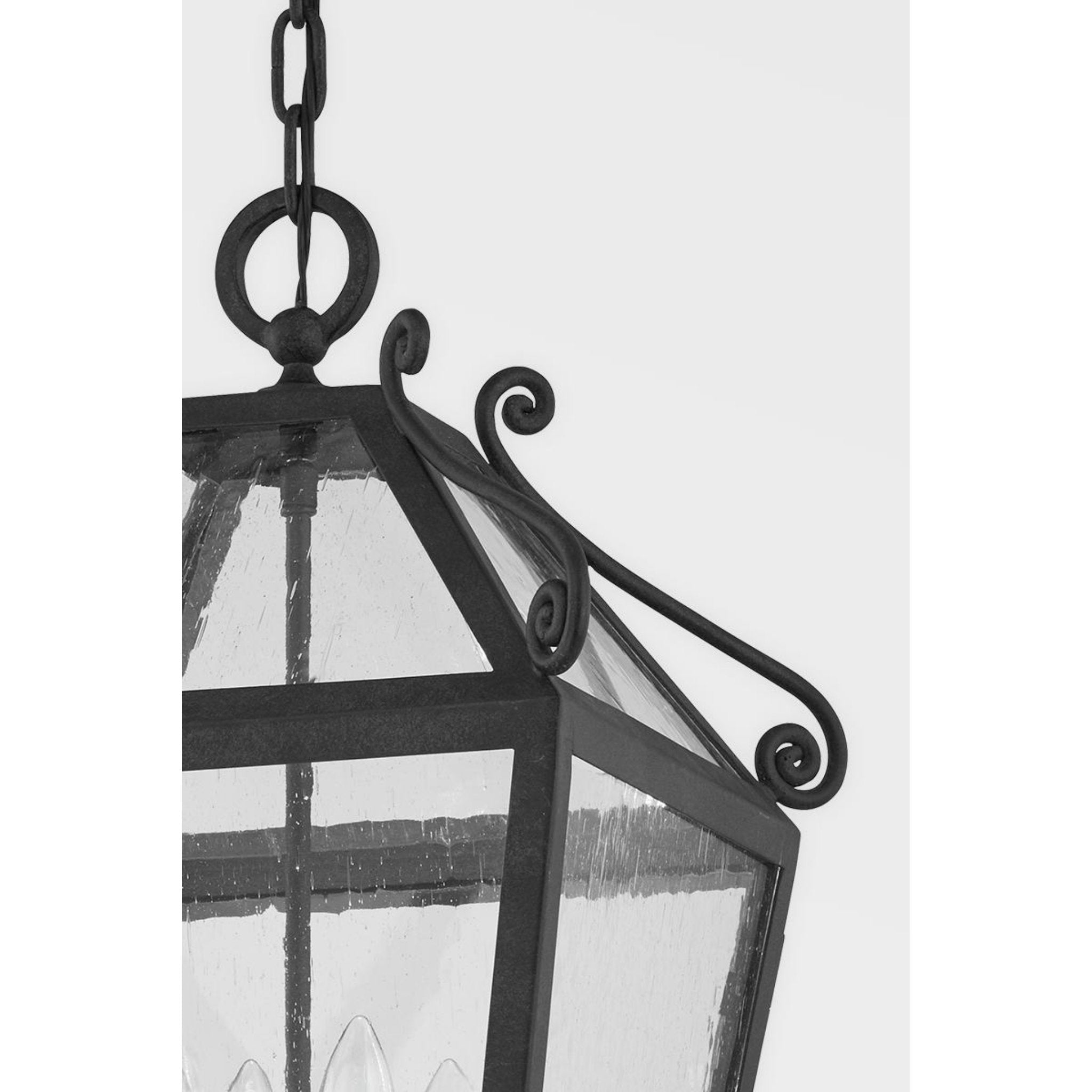 Santa Barbara County Wall Sconce 4-Light Outdoor LED in French Iron 13.25L x 13.25W x 34H
