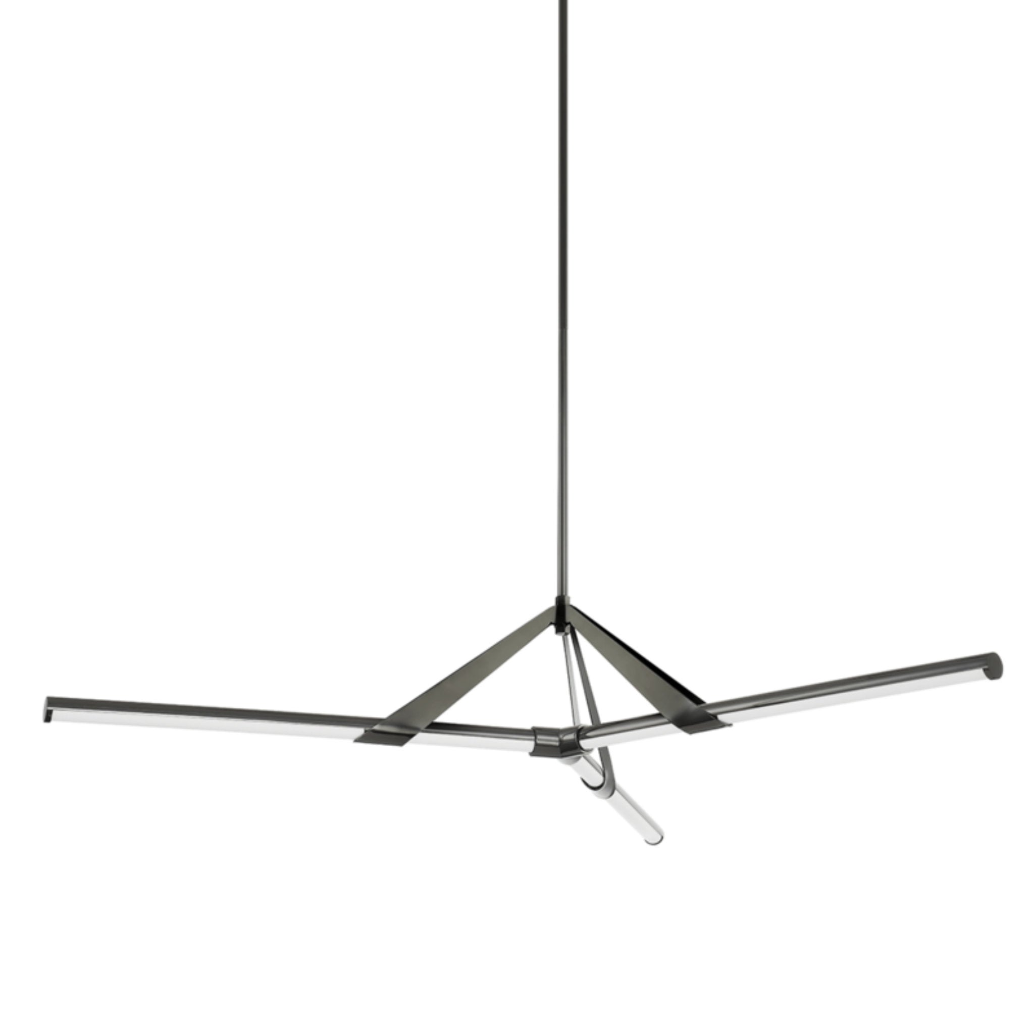 Jonas 3-Light Chandelier in Black Nickel 62.25L x 62.25W x 10.25H
