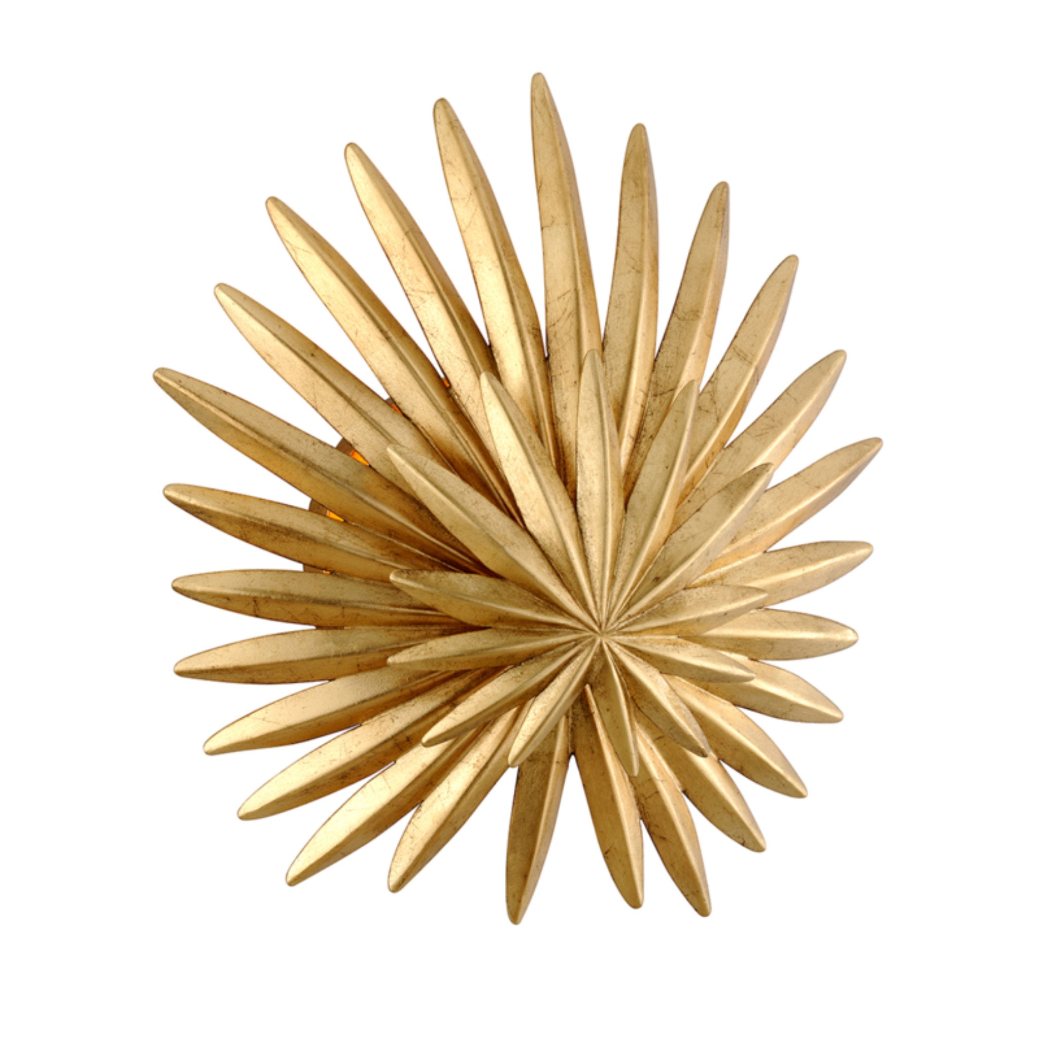 Savvy 1-Light Wall Sconce in Vintage Gold Leaf 12.25L x 12.25W x 12.75H
