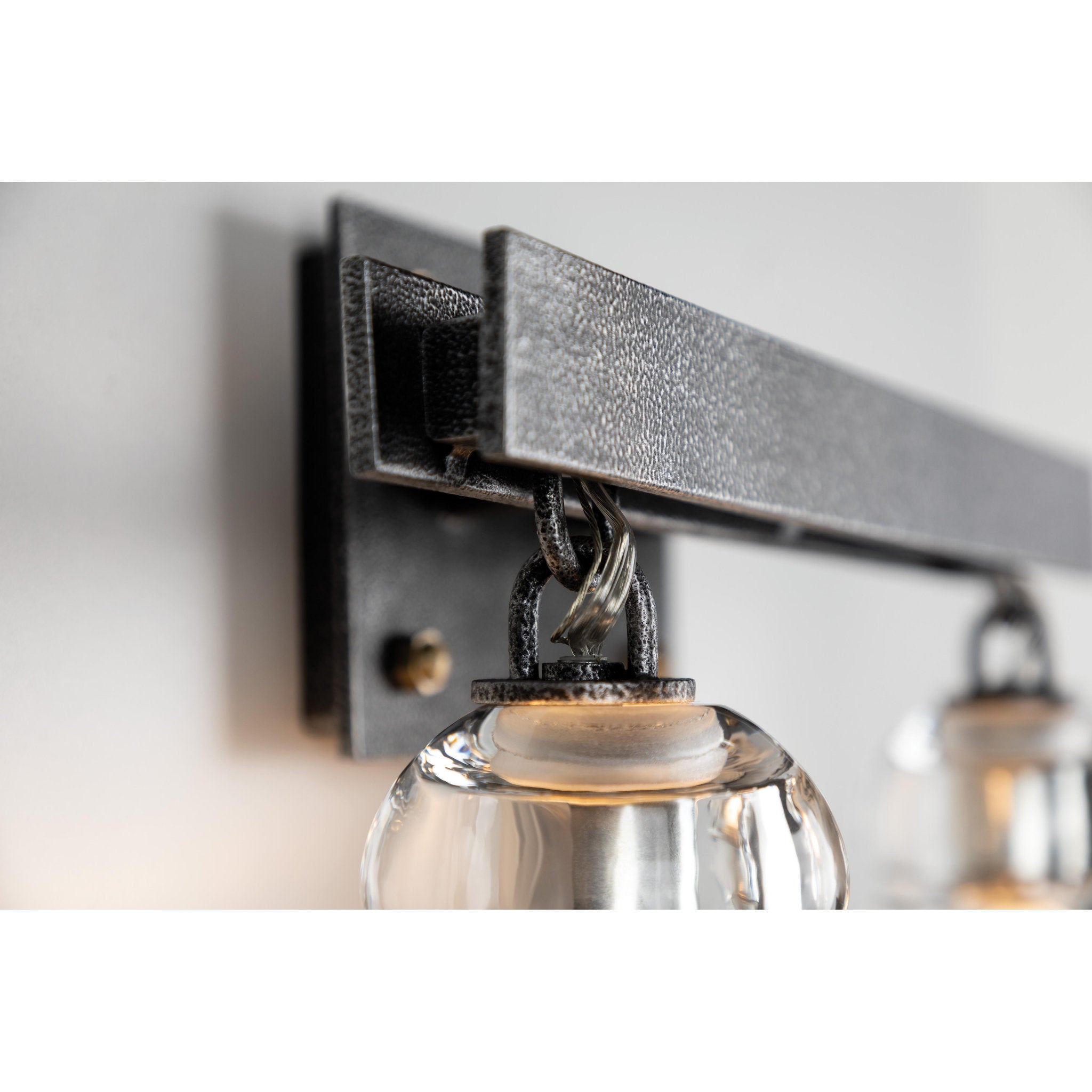 Menlo Park Bath And Vanity 3-Light LED in Old Silver 20.5L x 20.5W x 10H