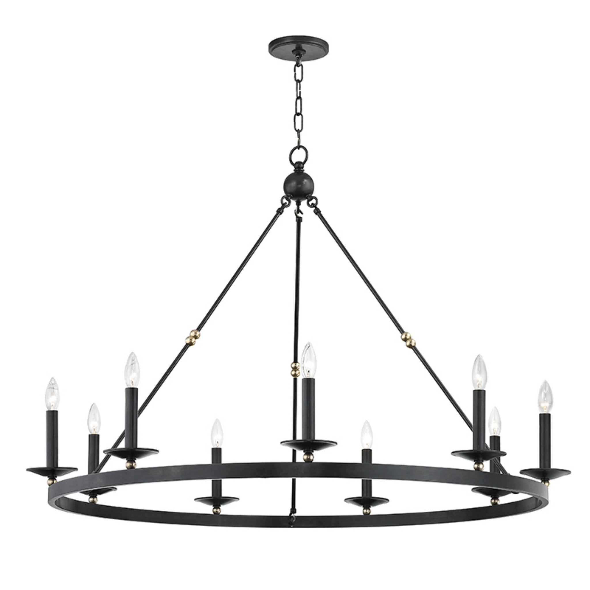 Allendale 9-Light Chandelier in Aged Old Bronze 46.25L x 46.25W x 33.75H