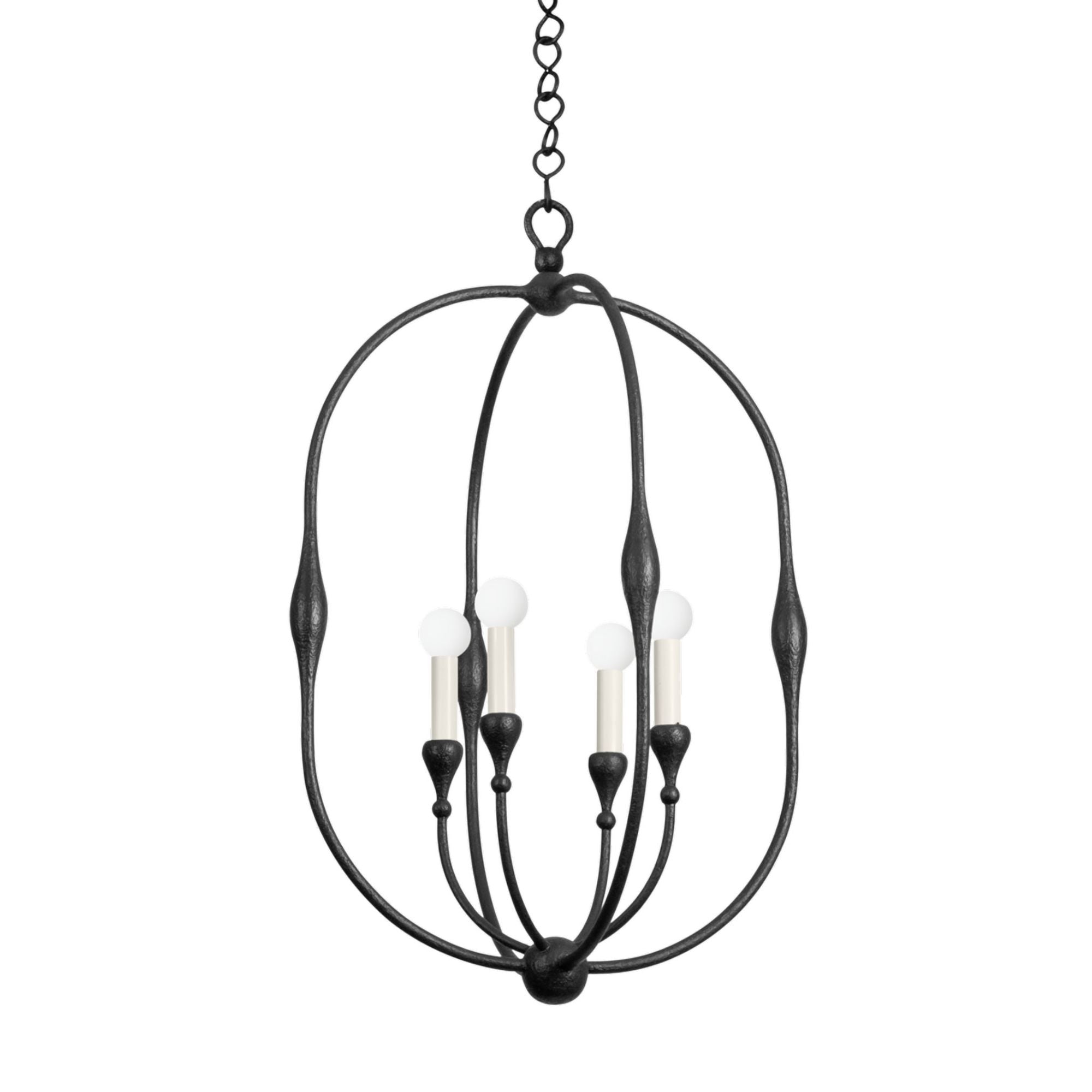 Baltic 4-Light Lantern in Aged Iron 20W x 31.5H