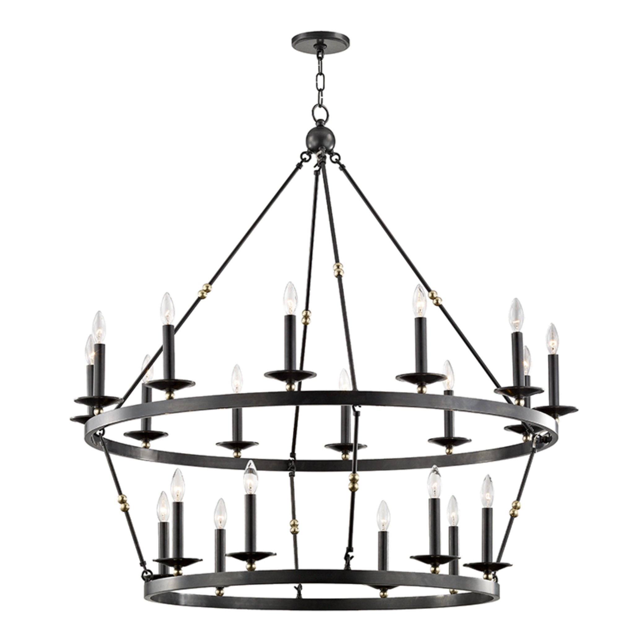 Allendale 20-Light Chandelier in Aged Old Bronze 46.75L x 46.75W x 38H