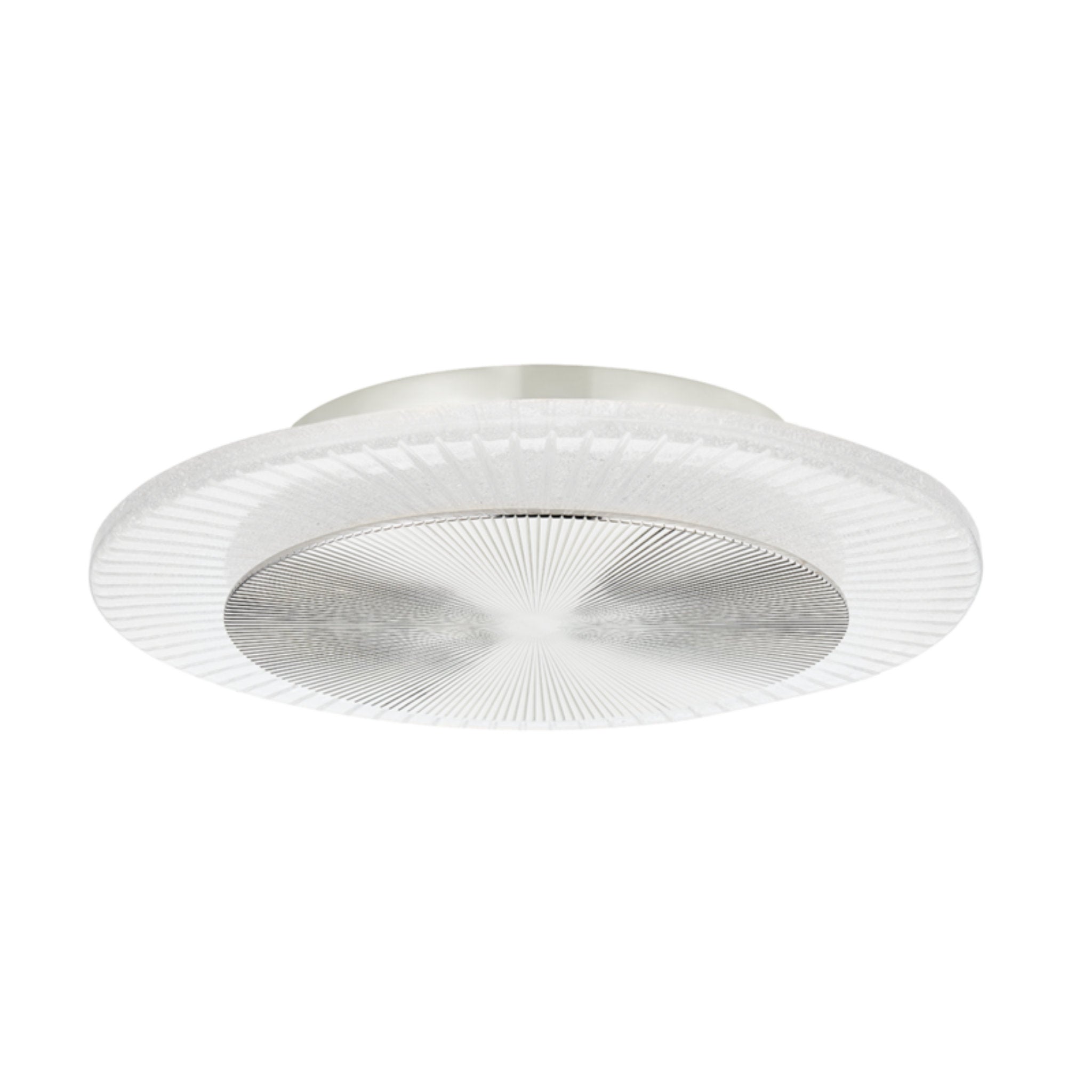 Topaz 1-Light Flush Mount in Polished Nickel 16L x 16W x 16H