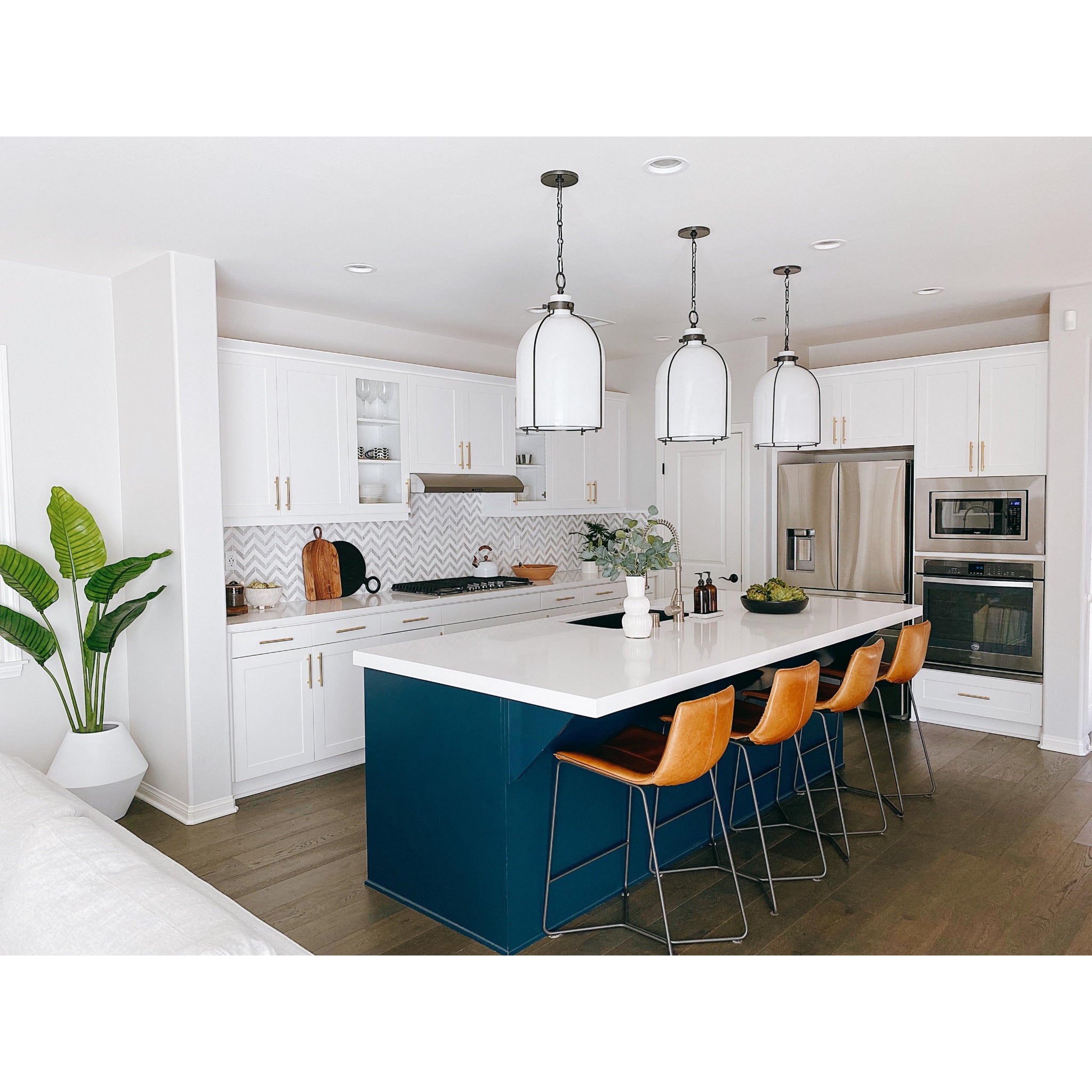 Eldridge 1-Light Pendant in Old Bronze 14L x 14W x 20.25H