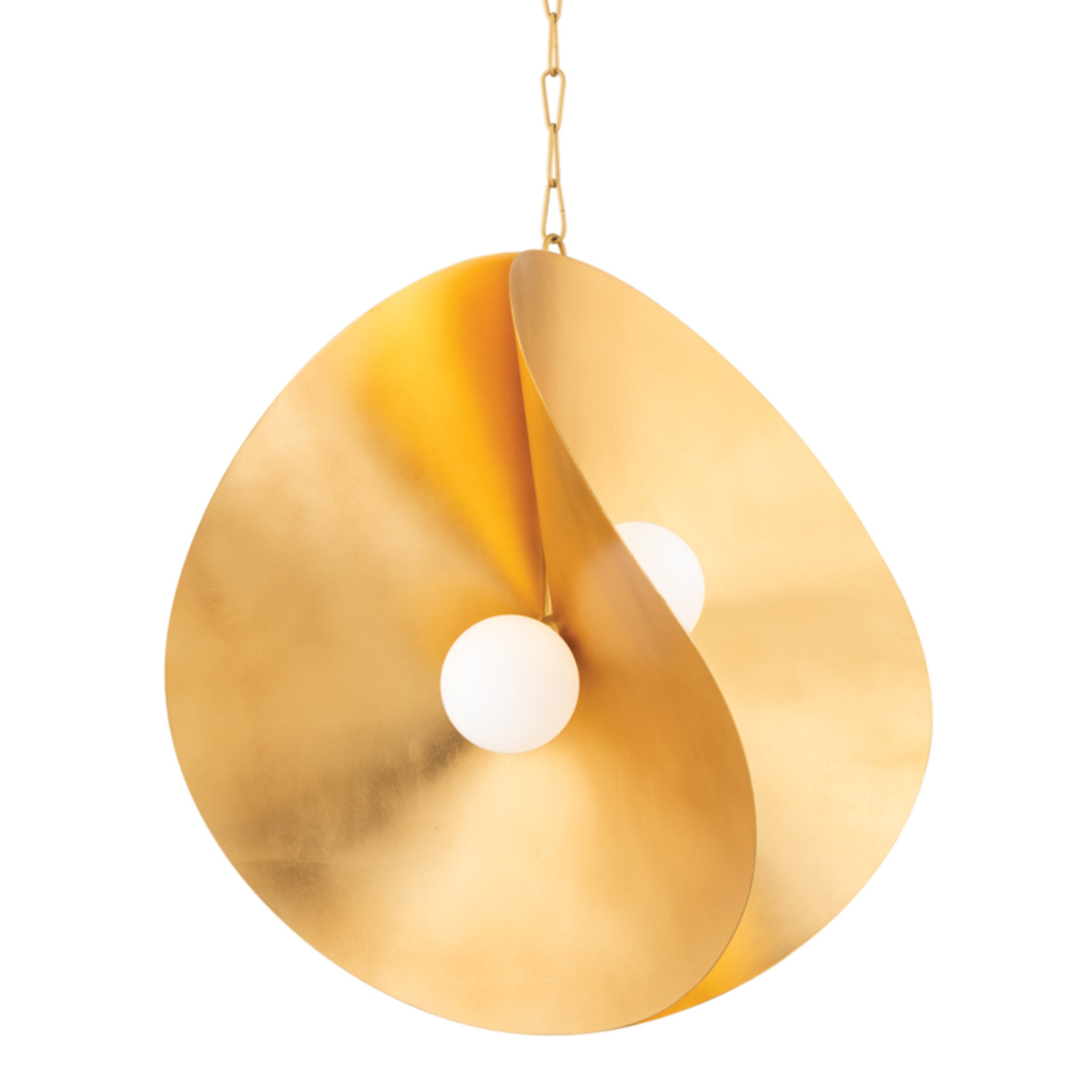 Peony 4-Light Pendant in Gold Leaf 30L x 30W x 30.75H