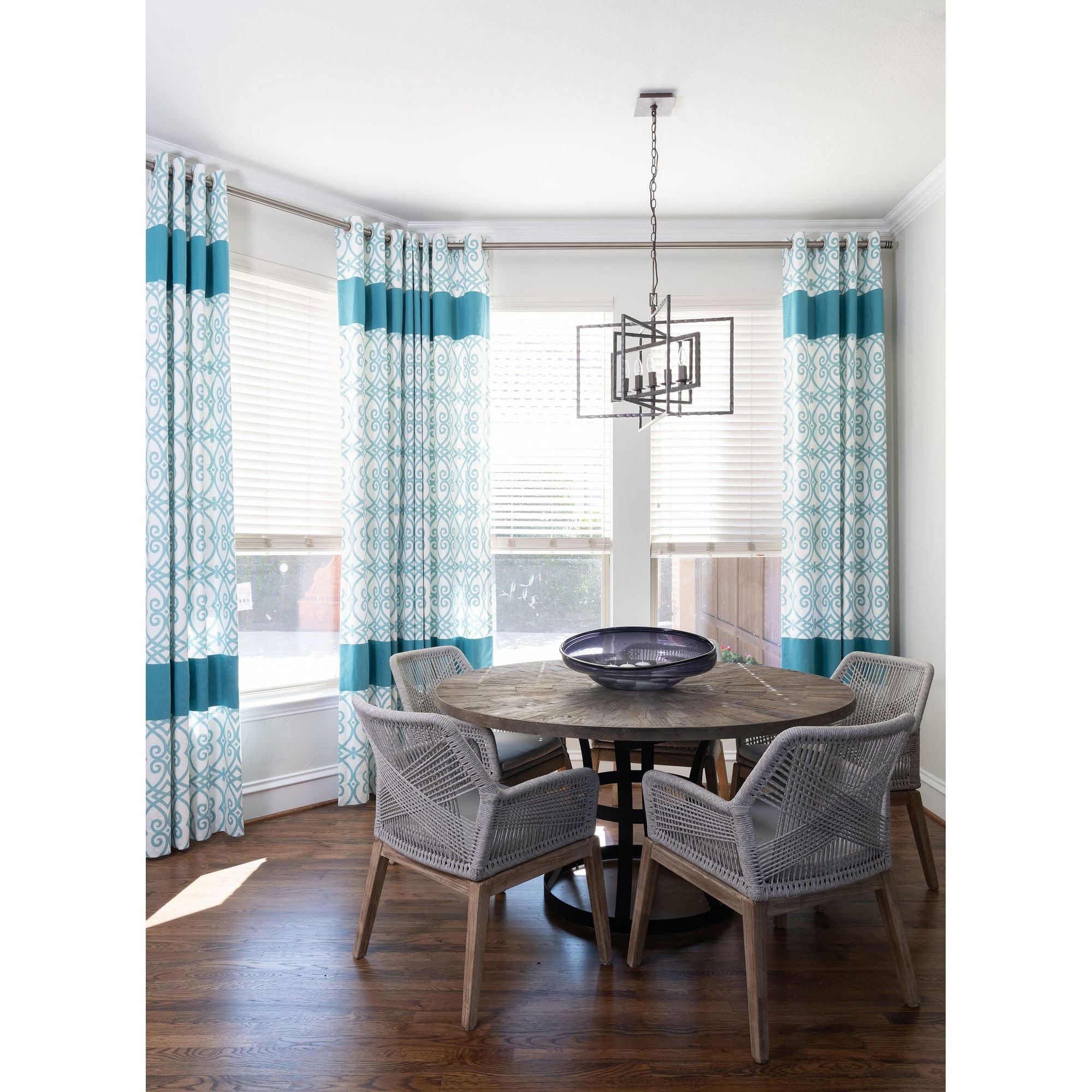 Capri 5 Light Raw Steel Chandelier 24"W x 17"H x 24"D