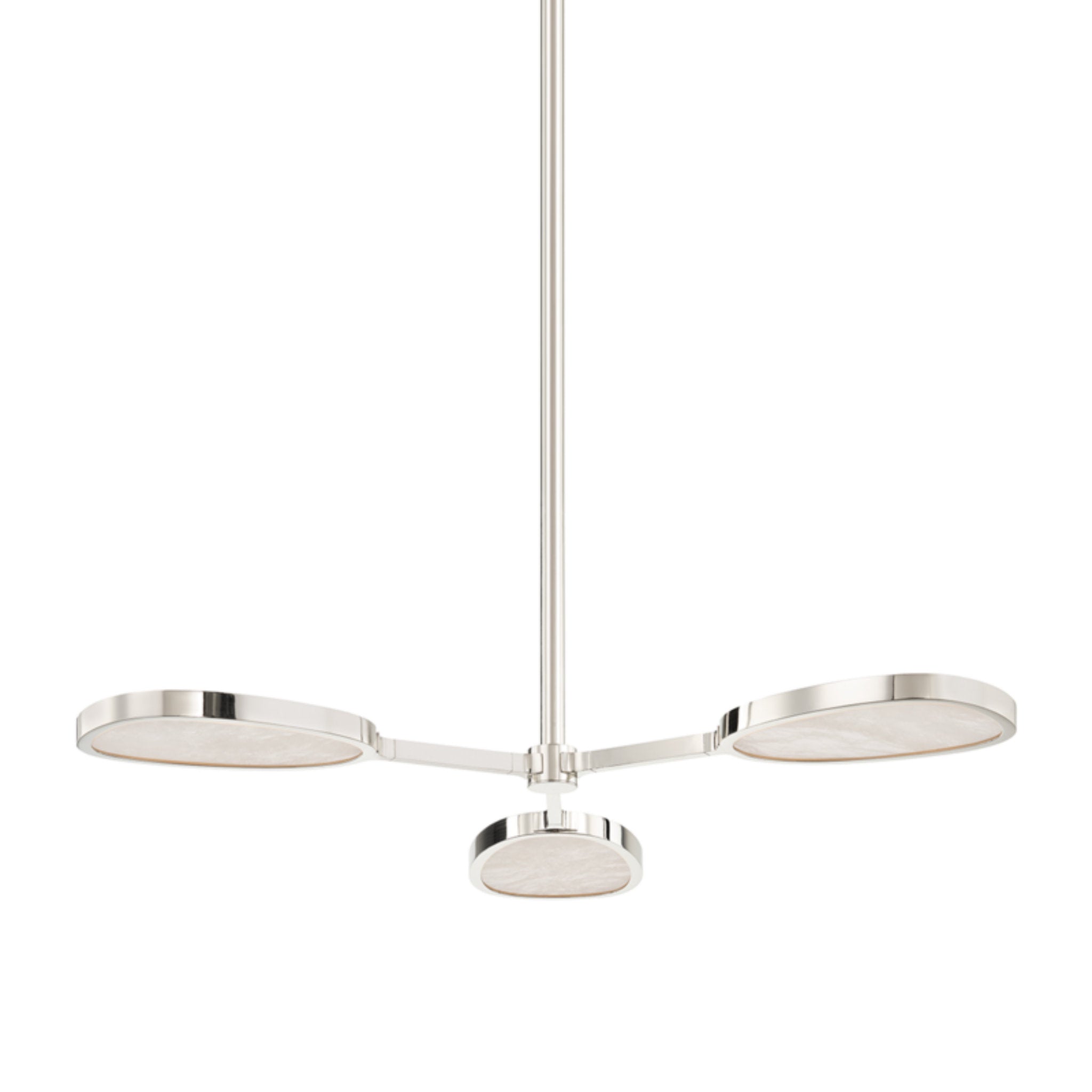 Patras 3-Light Semi Flush in Burnished Nickel 38.5L x 38.5W x 5.75H