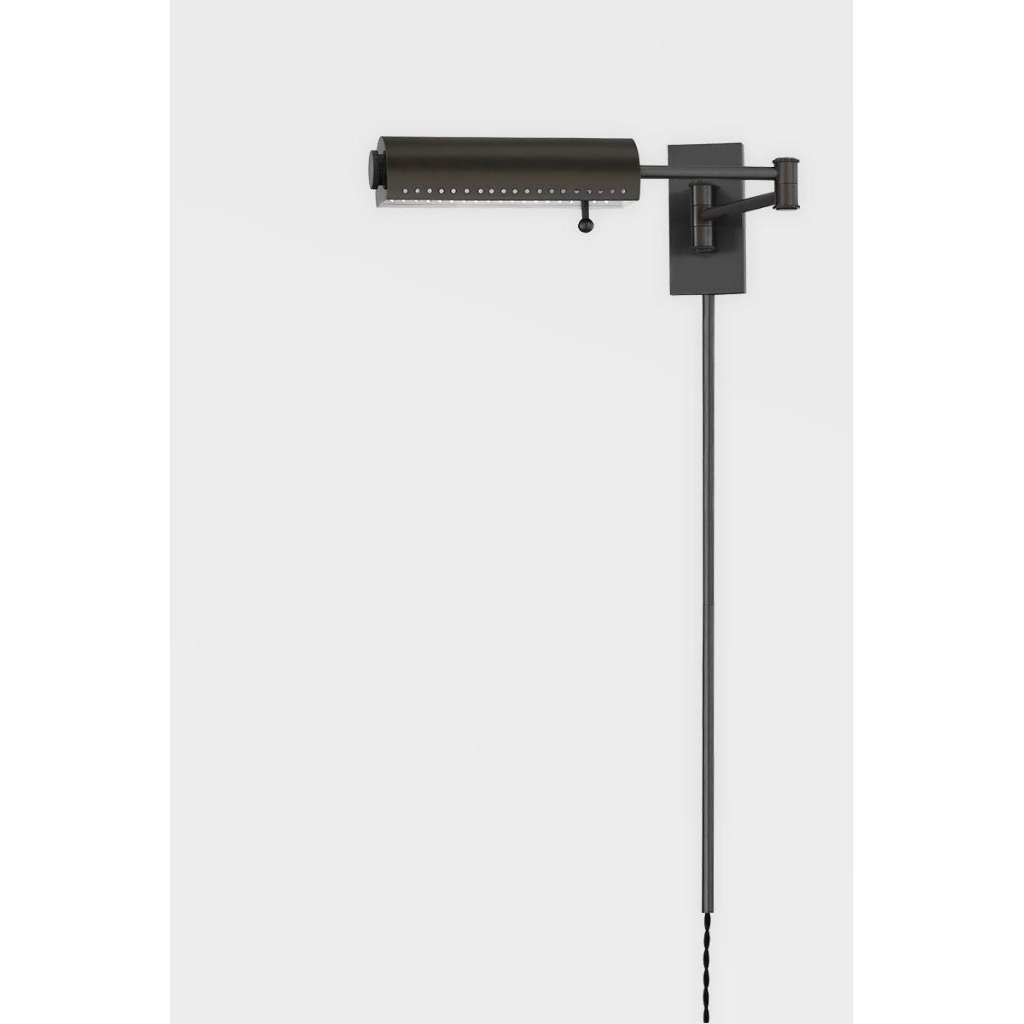 Hampshire 2-Light Picture Light in Aged Brass by Mark D. Sikes 15.75L x 15.75W x 4.5H