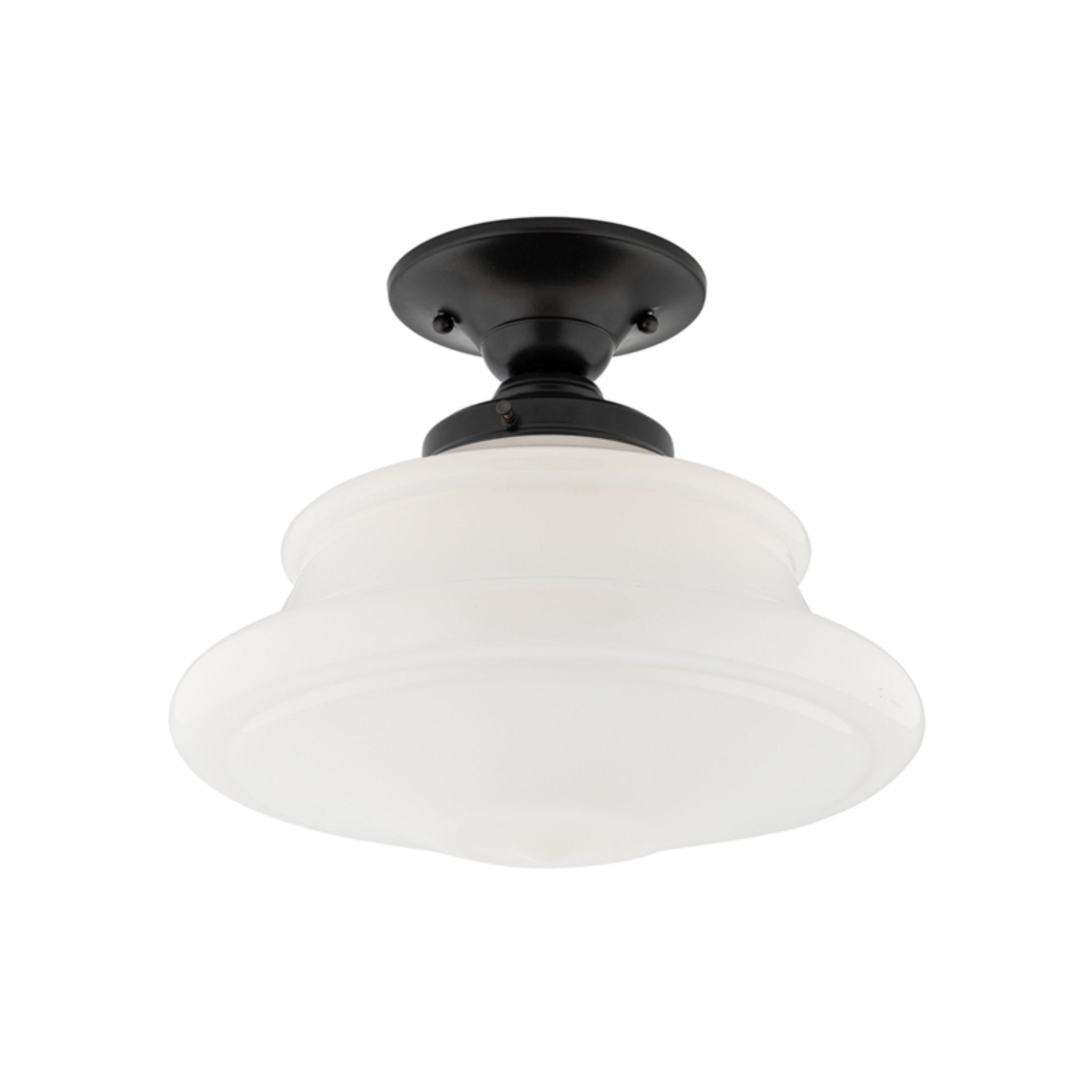 Petersburg 1-Light Semi Flush in Old Bronze 12.75L x 12.75W x 10H