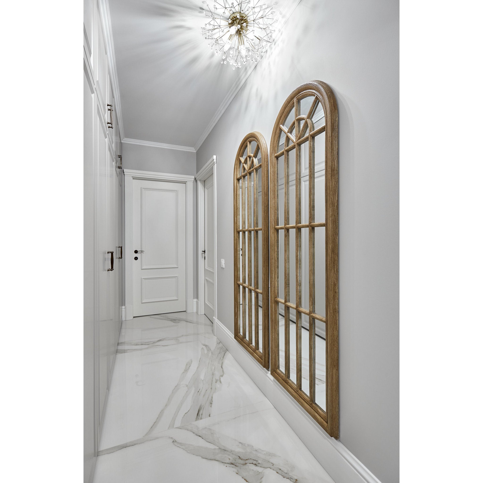 Dunkirk 4-Light Semi Flush in Aged Brass 20L x 20W x 10.75H