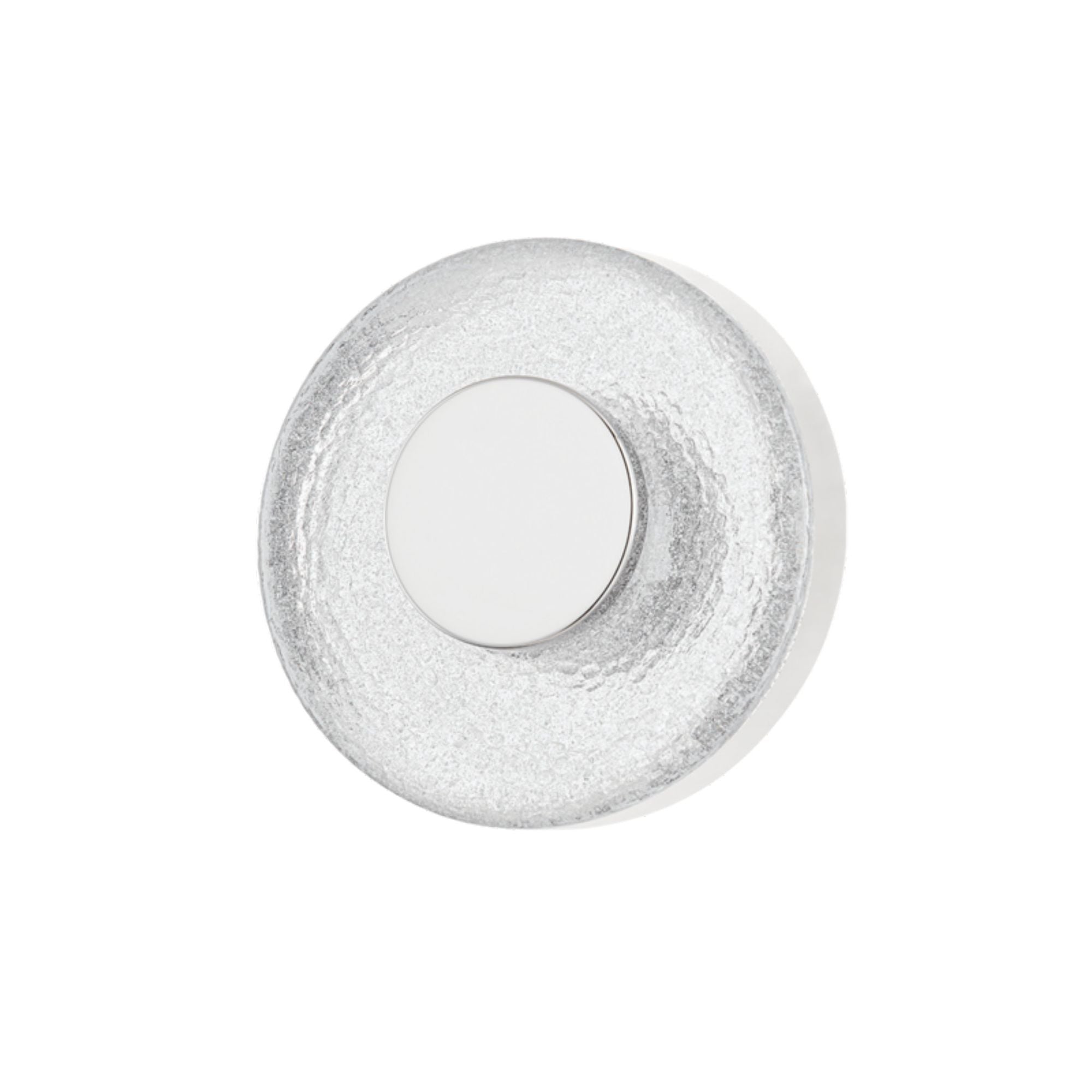 Pearl 1-Light Wall Sconce in Polished Nickel 6L x 6W x 6H