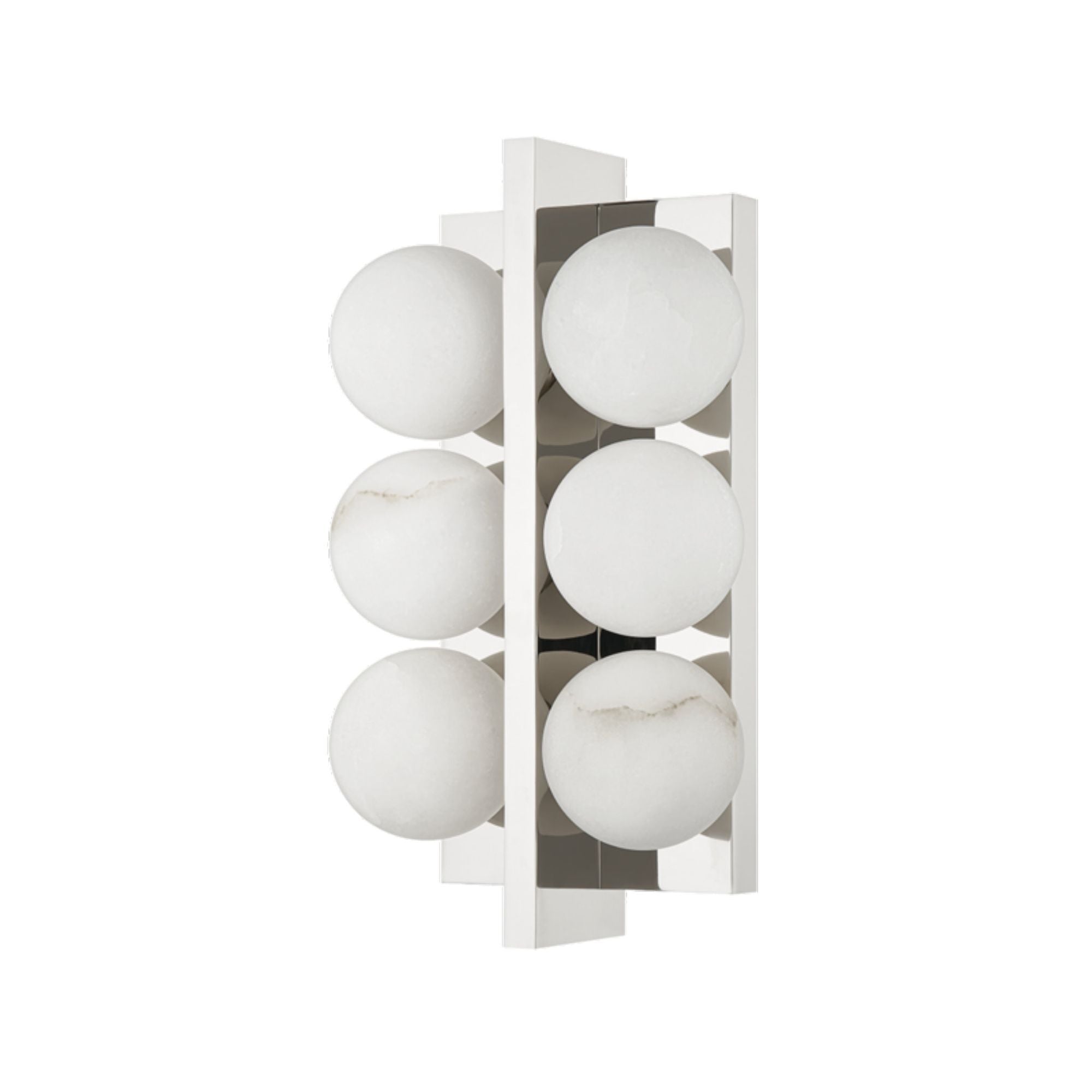 Emille 6-Light Wall Sconce in Polished Nickel 6.75L x 6.75W x 12.25H
