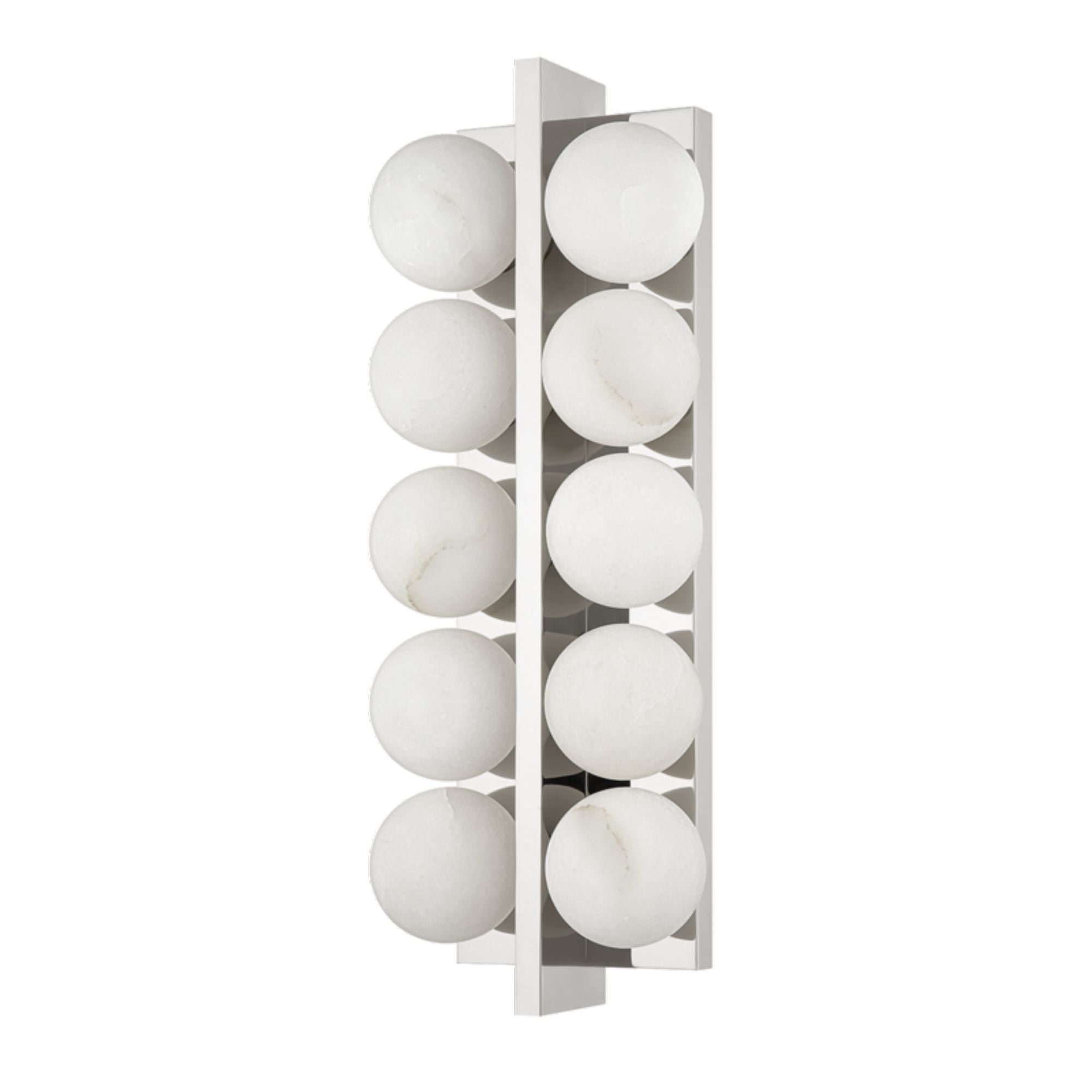 Emille 10-Light Wall Sconce in Polished Nickel 6.75L x 6.75W x 18.25H