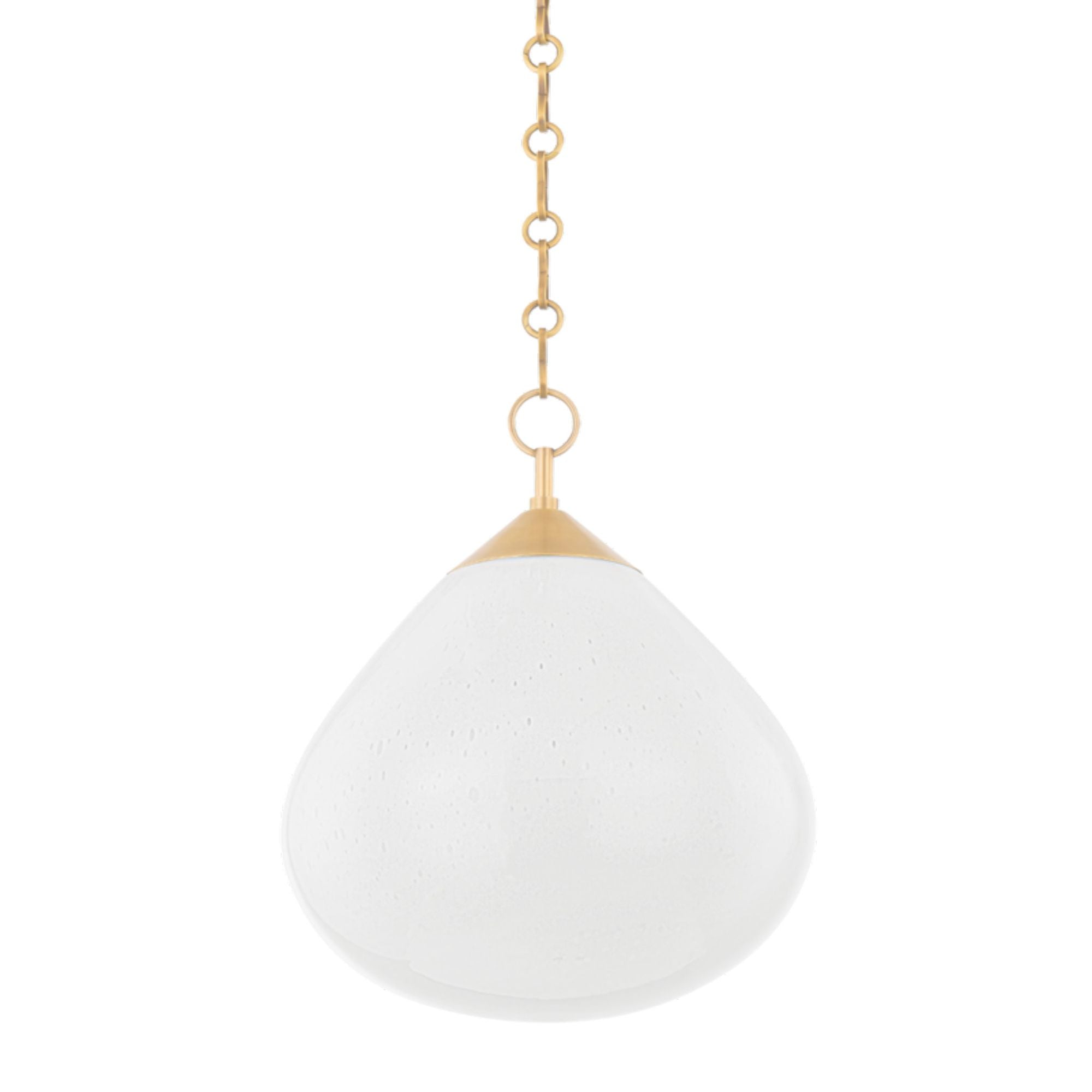 Semilla 1-Light Pendant in Vintage Brass 14L x 14W x 16.75H