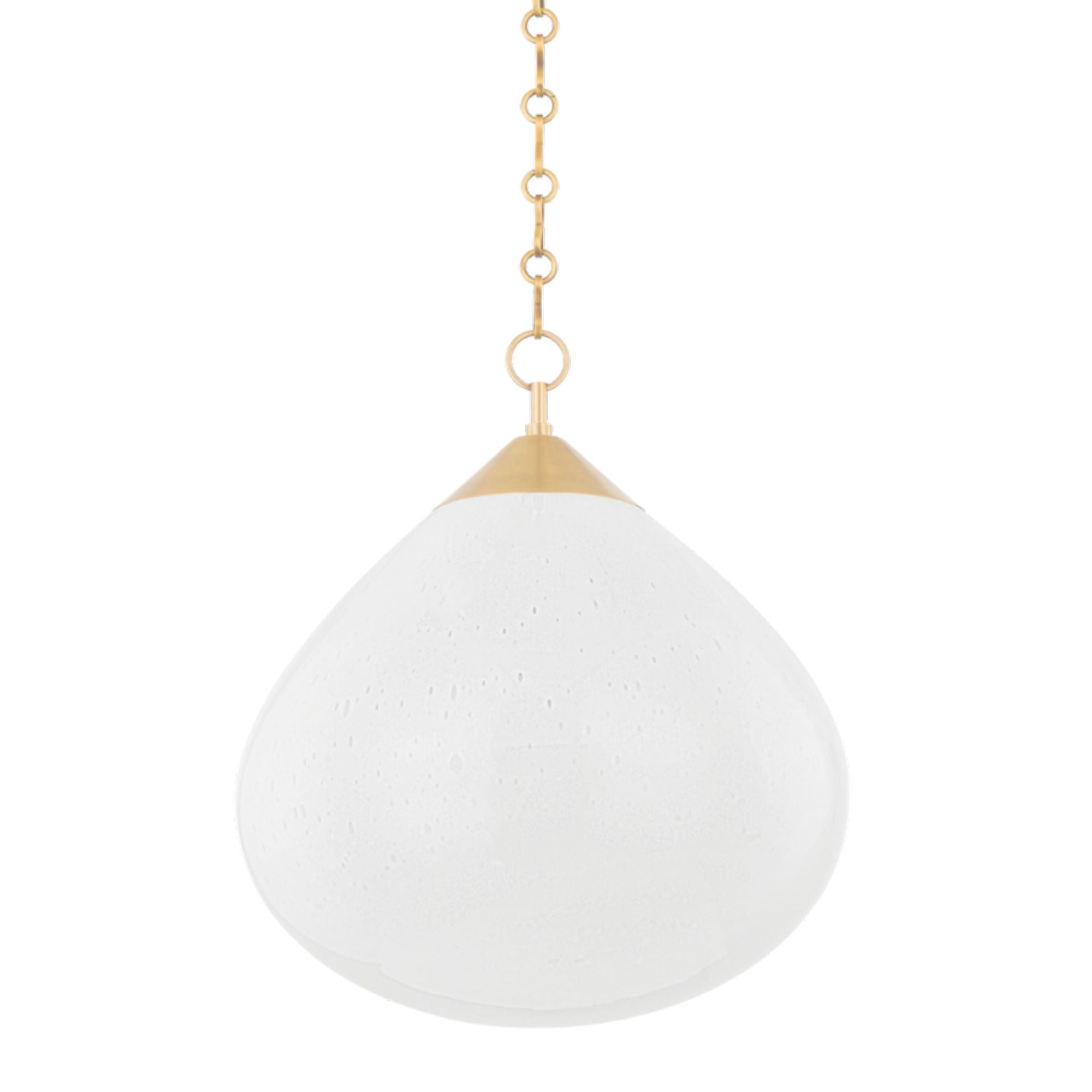 Semilla 1-Light Pendant in Vintage Brass 18L x 18W x 20.75H