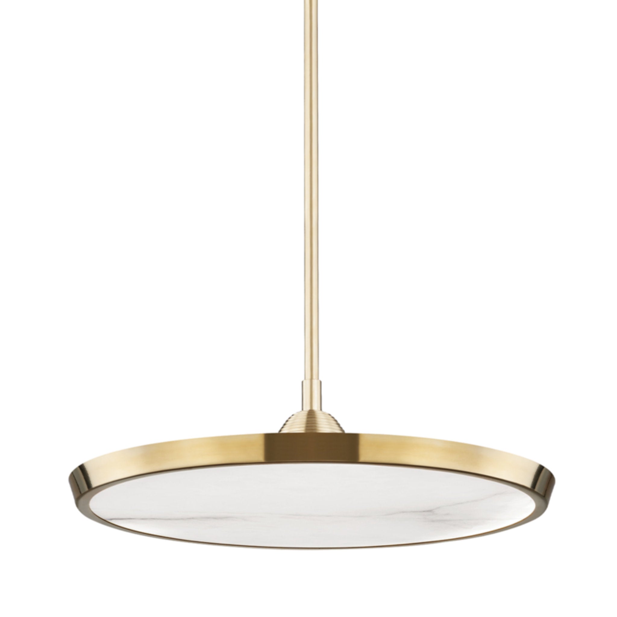Draper 0-Light Pendant in Aged Brass 20.25L x 20.25W x 6H