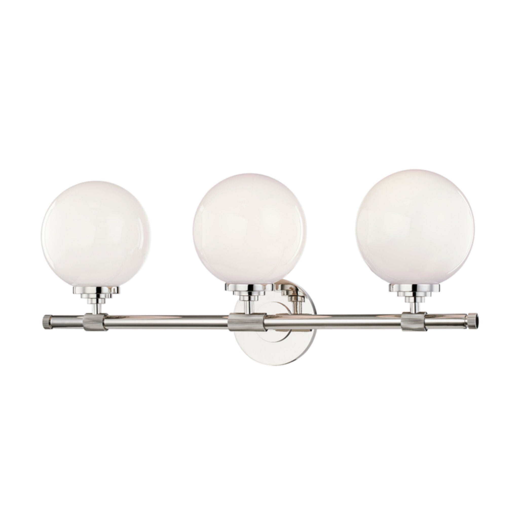 Bowery 3-Light Bath and Vanity in Polished Nickel 23.75L x 23.75W x 10H
