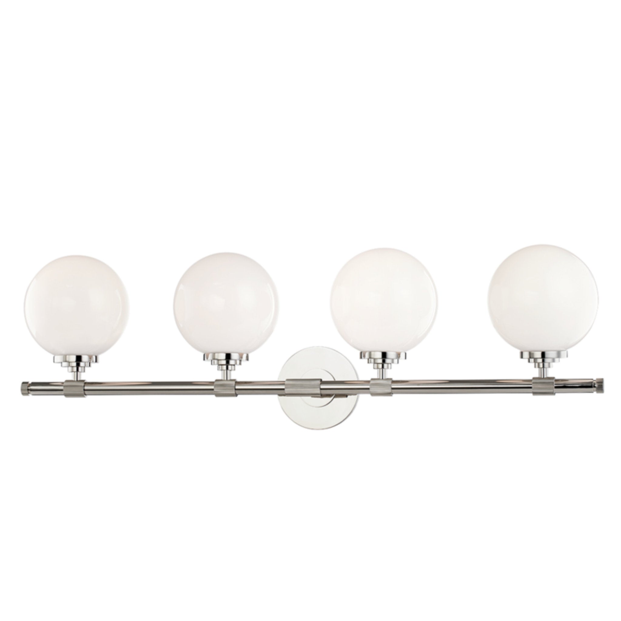 Bowery 4-Light Bath and Vanity in Polished Nickel 32.75L x 32.75W x 10H