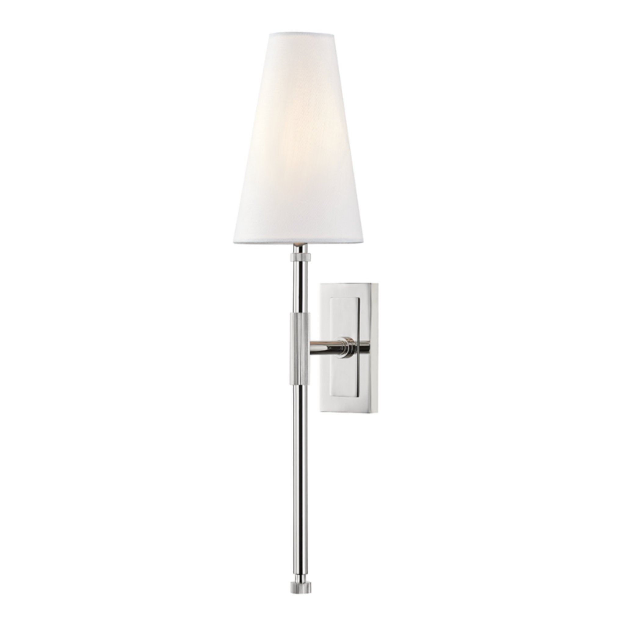 Bowery 1-Light Wall Sconce in Polished Nickel 5L x 5W x 21.5H