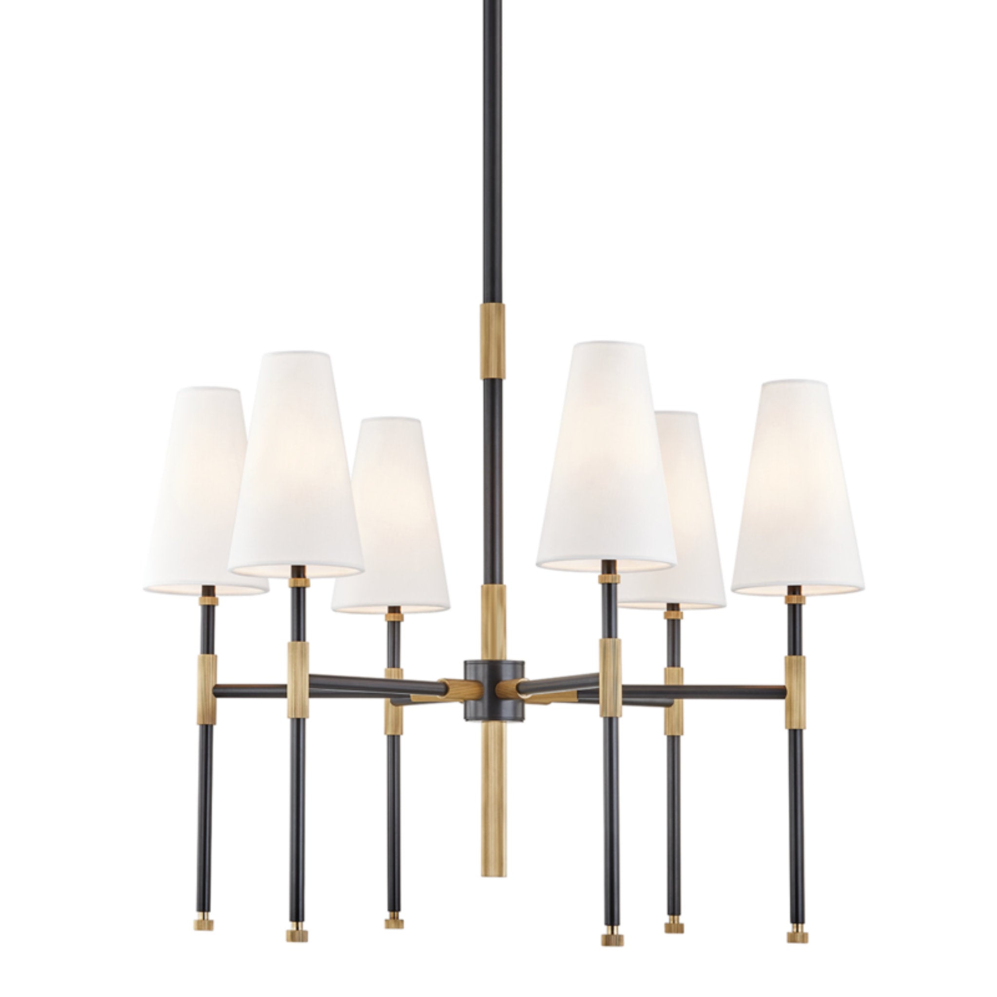 Bowery 6-Light Chandelier in Aged Old Bronze 28L x 28W x 24.5H