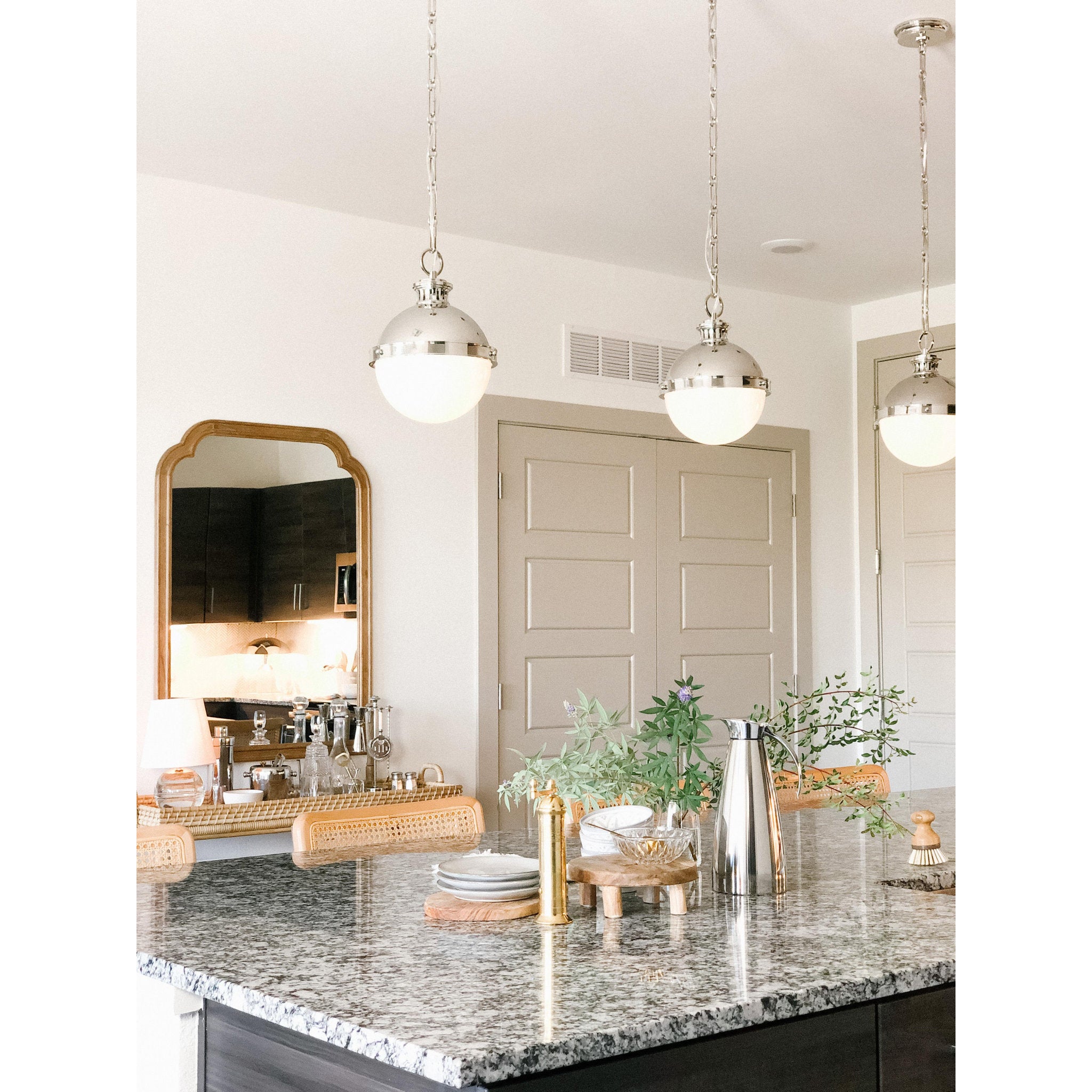 Nicole 1-Light Table Lamp in Polished Nickel 4.25L x 8.5W x 12.75H