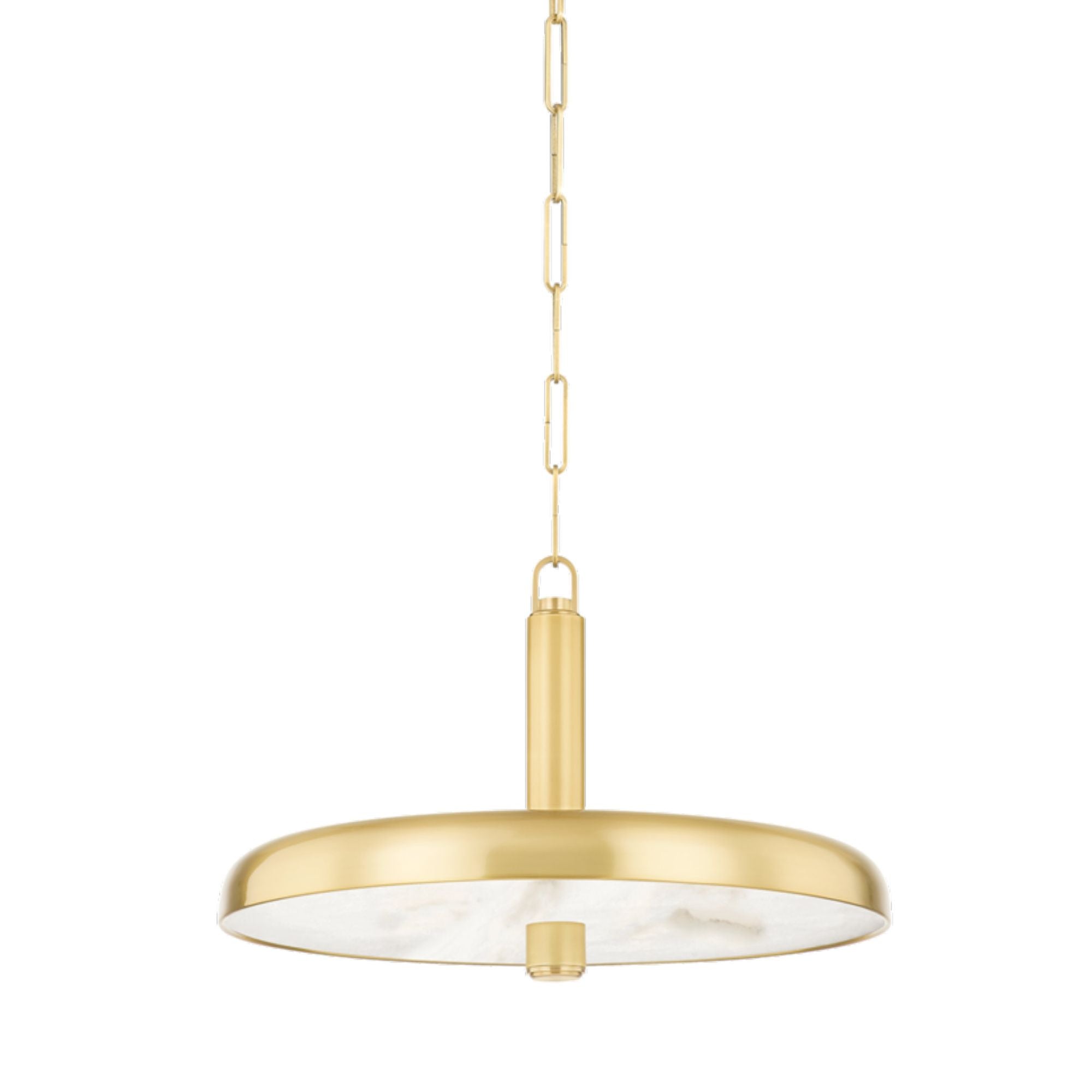 Reynolds 1-Light Pendant in Aged Brass 19.75L x 19.75W x 12.5H