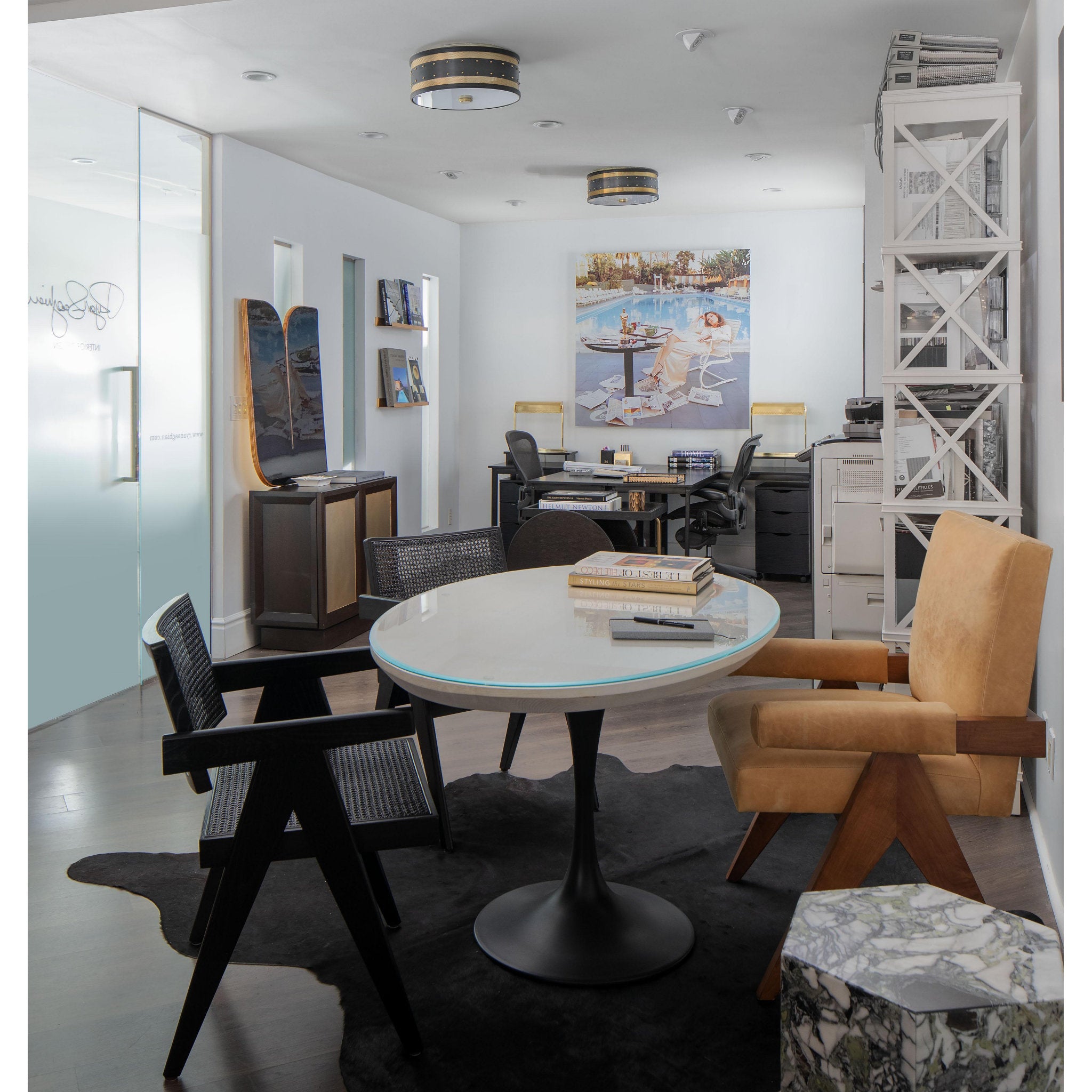 Gaines 3-Light Flush Mount in Aged Brass 16L x 16W x 5.5H