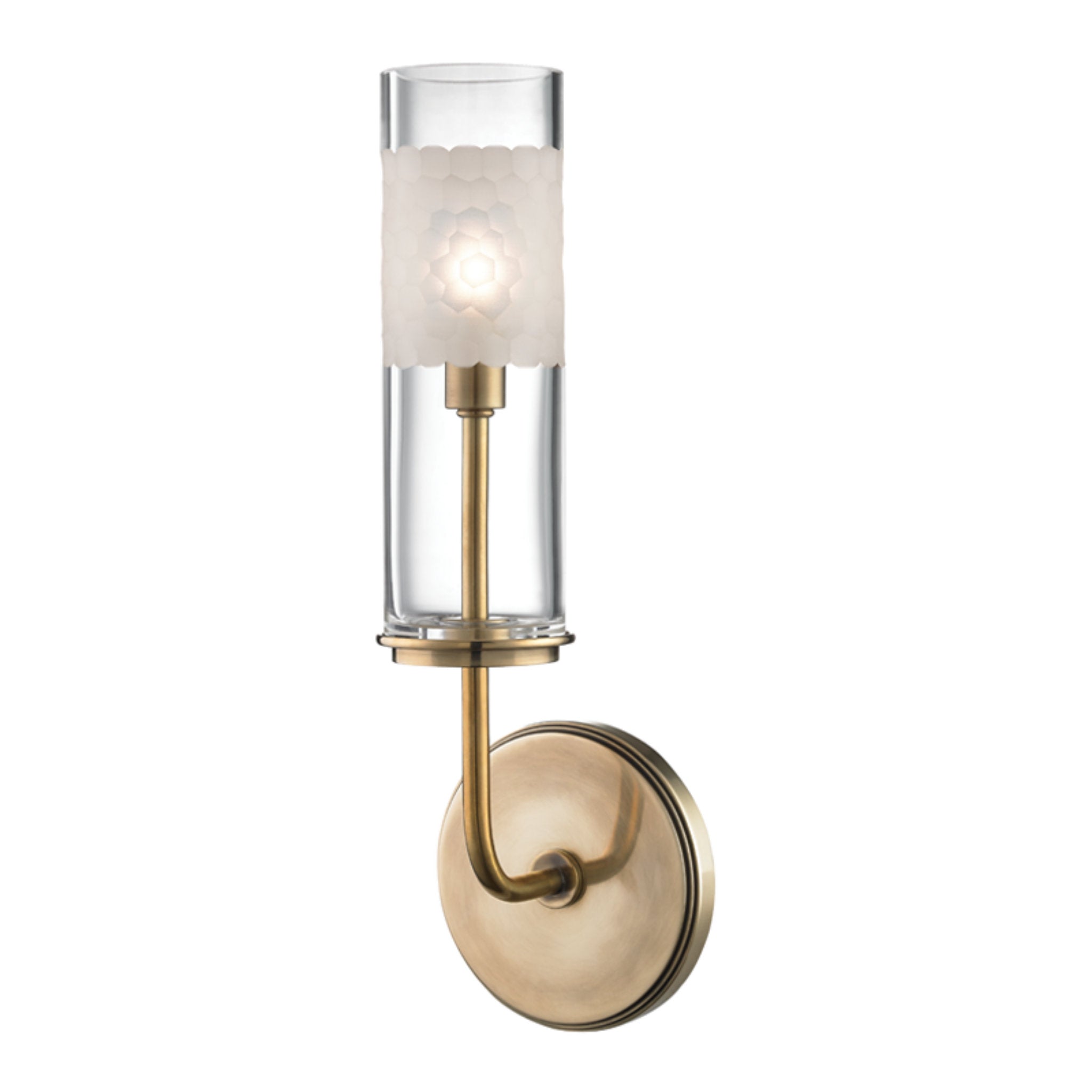 Wentworth 1-Light Bath and Vanity in Aged Brass 5L x 5W x 14.25H