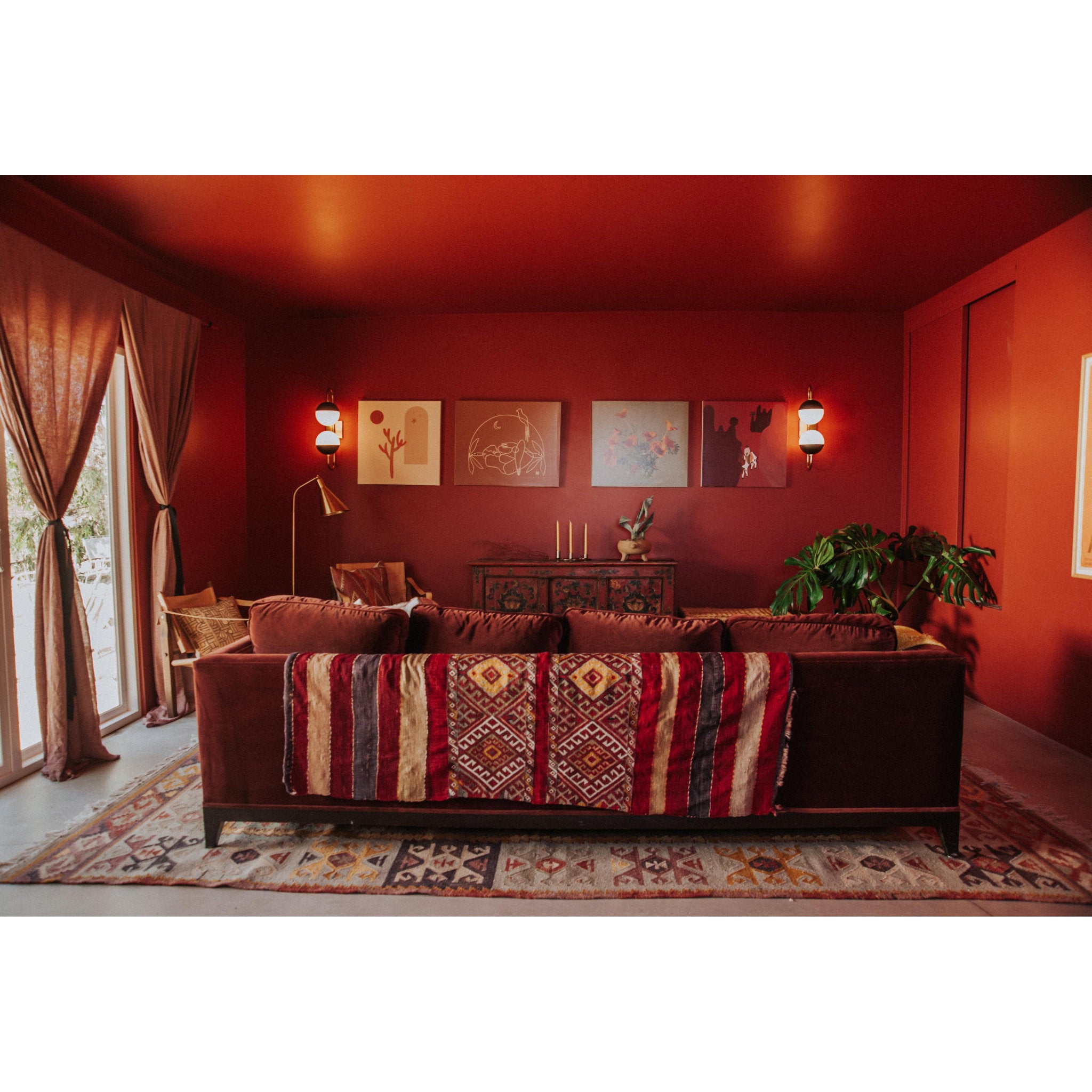 Stanton 1-Light Floor Lamp in Aged Brass 20.75L x 20.75W x 54H