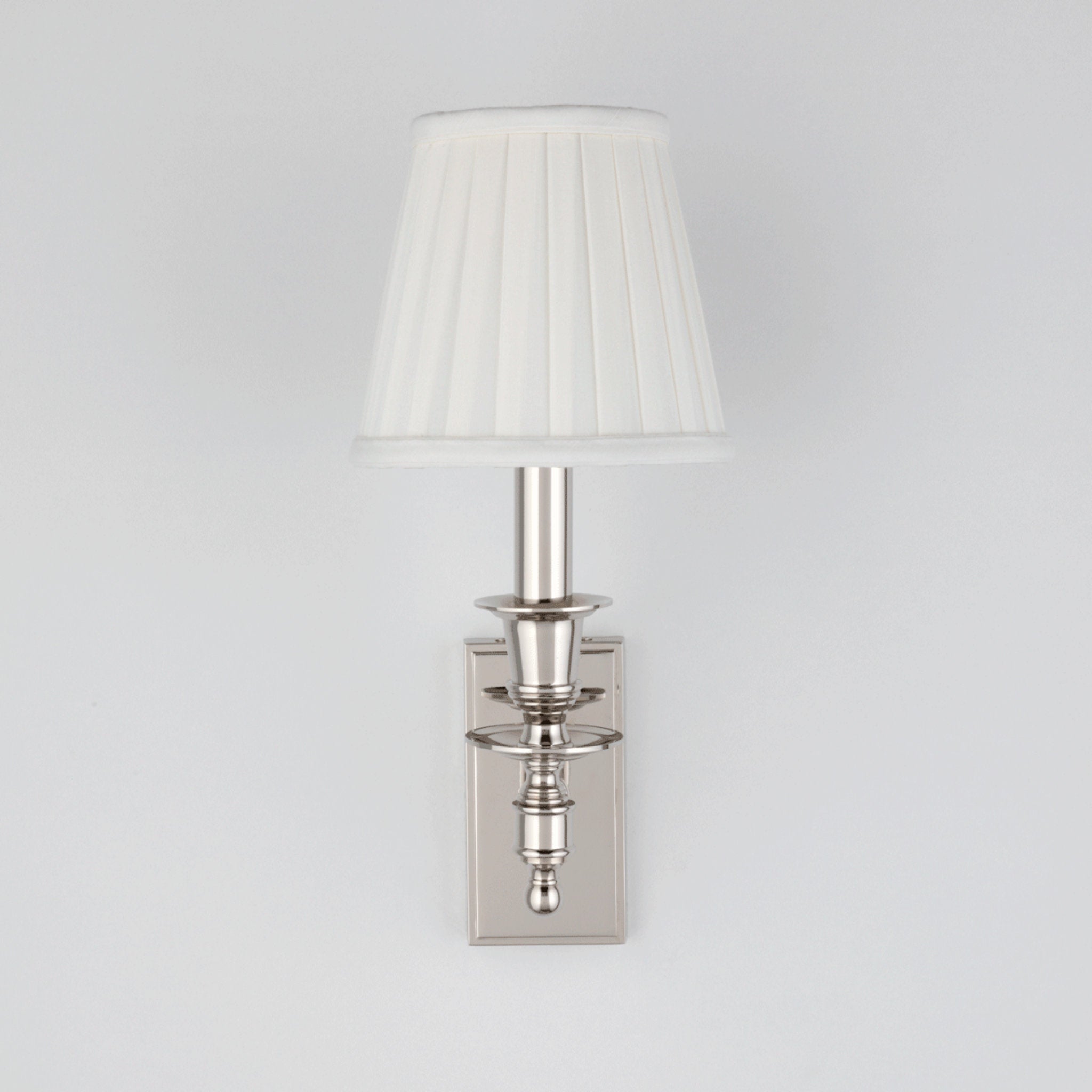 Ludlow 1-Light Wall Sconce in Polished Nickel 5.5L x 5.5W x 13H