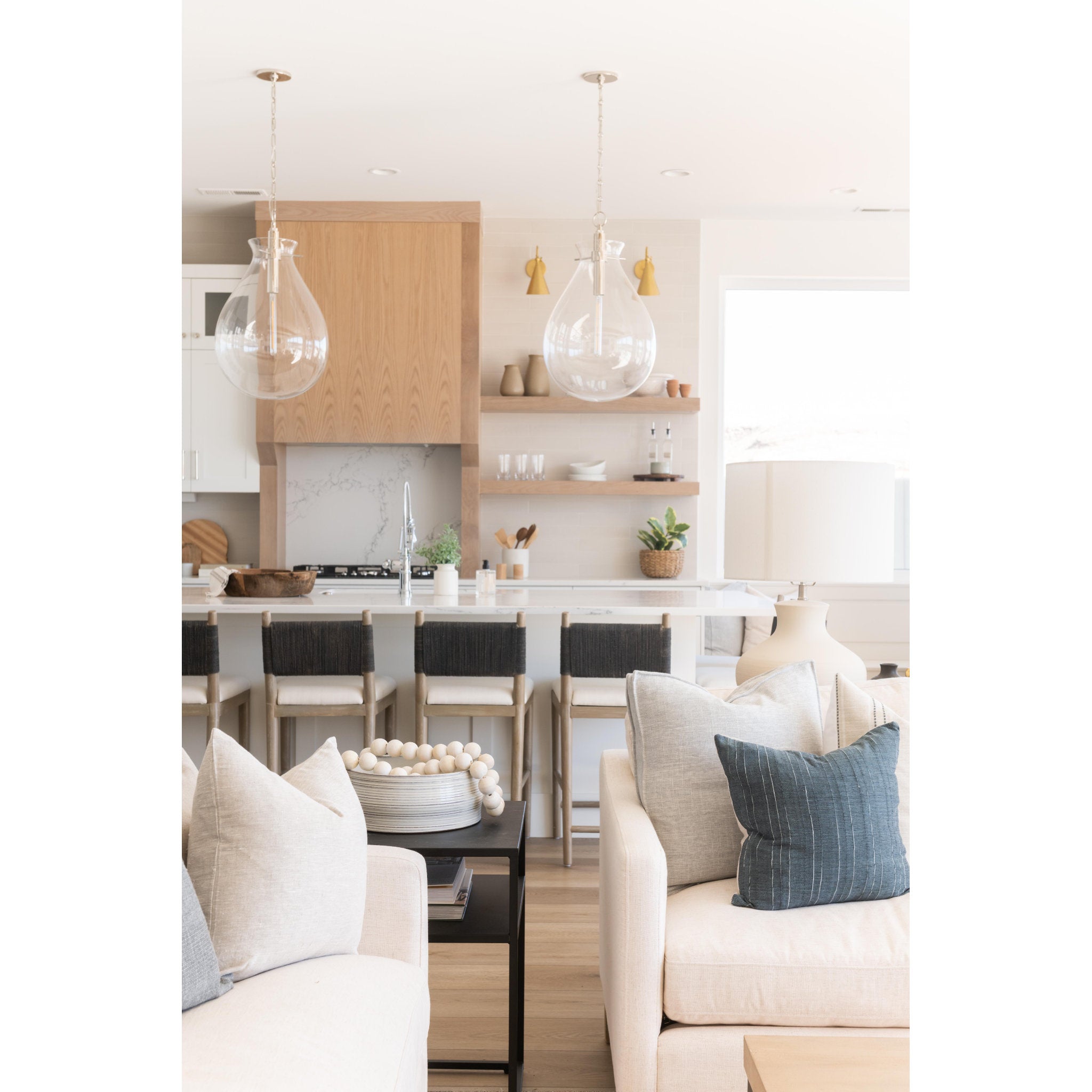 Ivy 1-Light Pendant in Polished Nickel by Becki Owens 18L x 18W x 30.5H