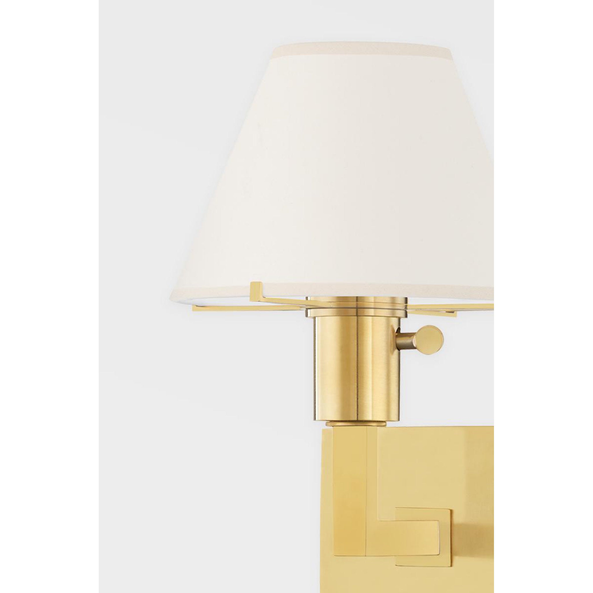 Leeds 1-Light Floor Lamp in Aged Brass by Mark D. Sikes 14.75L x 14.75W x 52H
