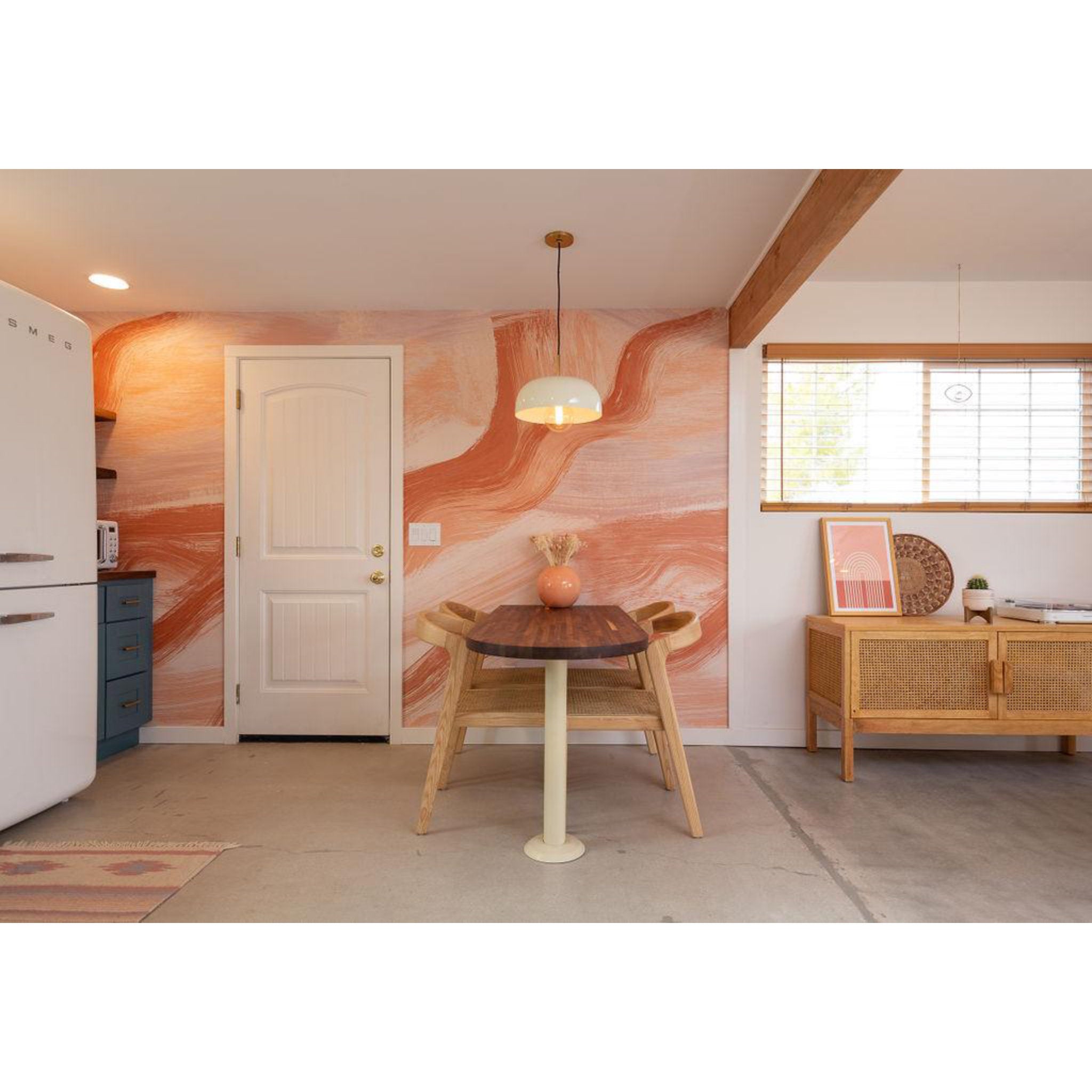 Avery 1-Light Flush Mount in Aged Brass/Cream 14L x 14W x 8.5H