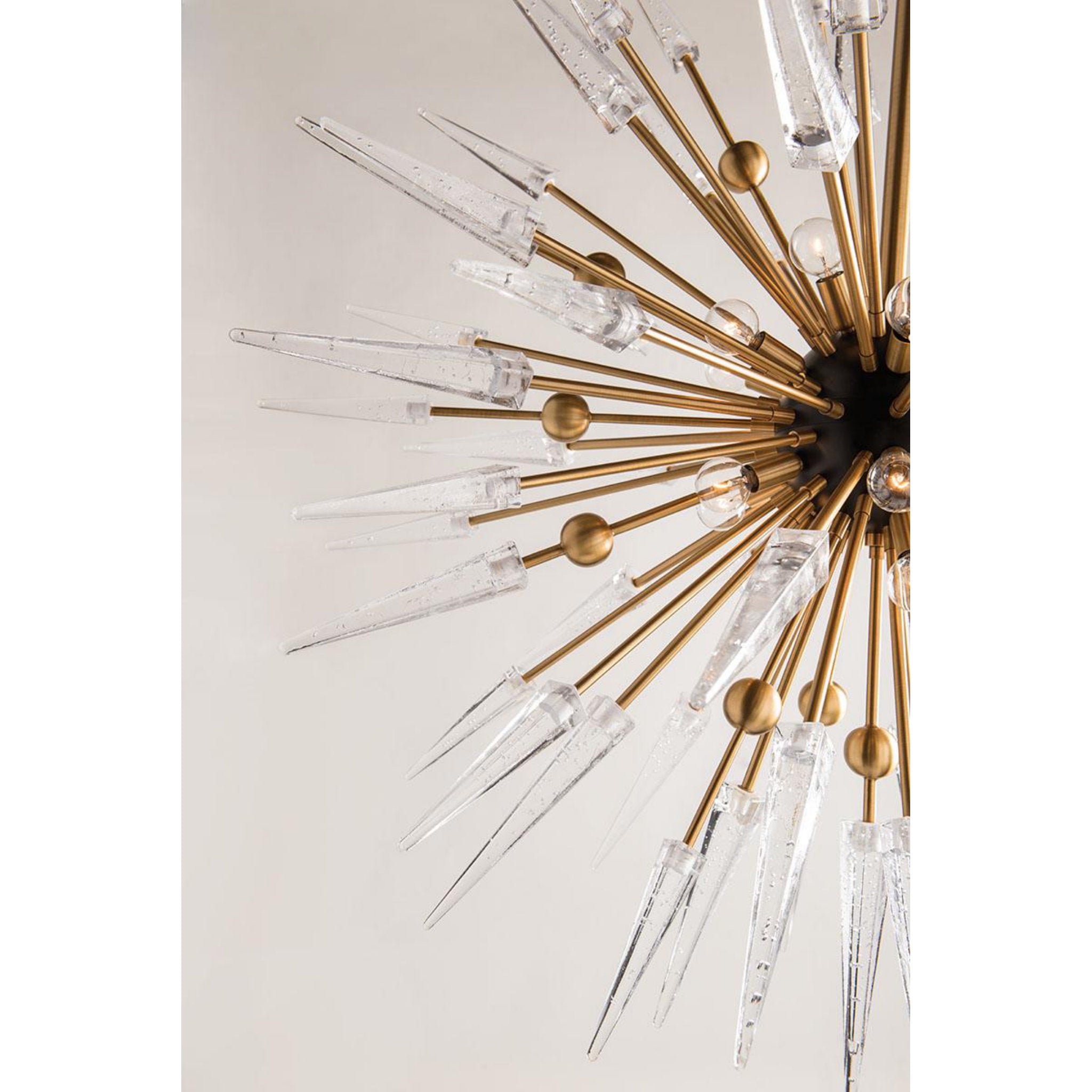 Sparta 12-Light Chandelier in Polished Nickel 32L x 32W x 32H