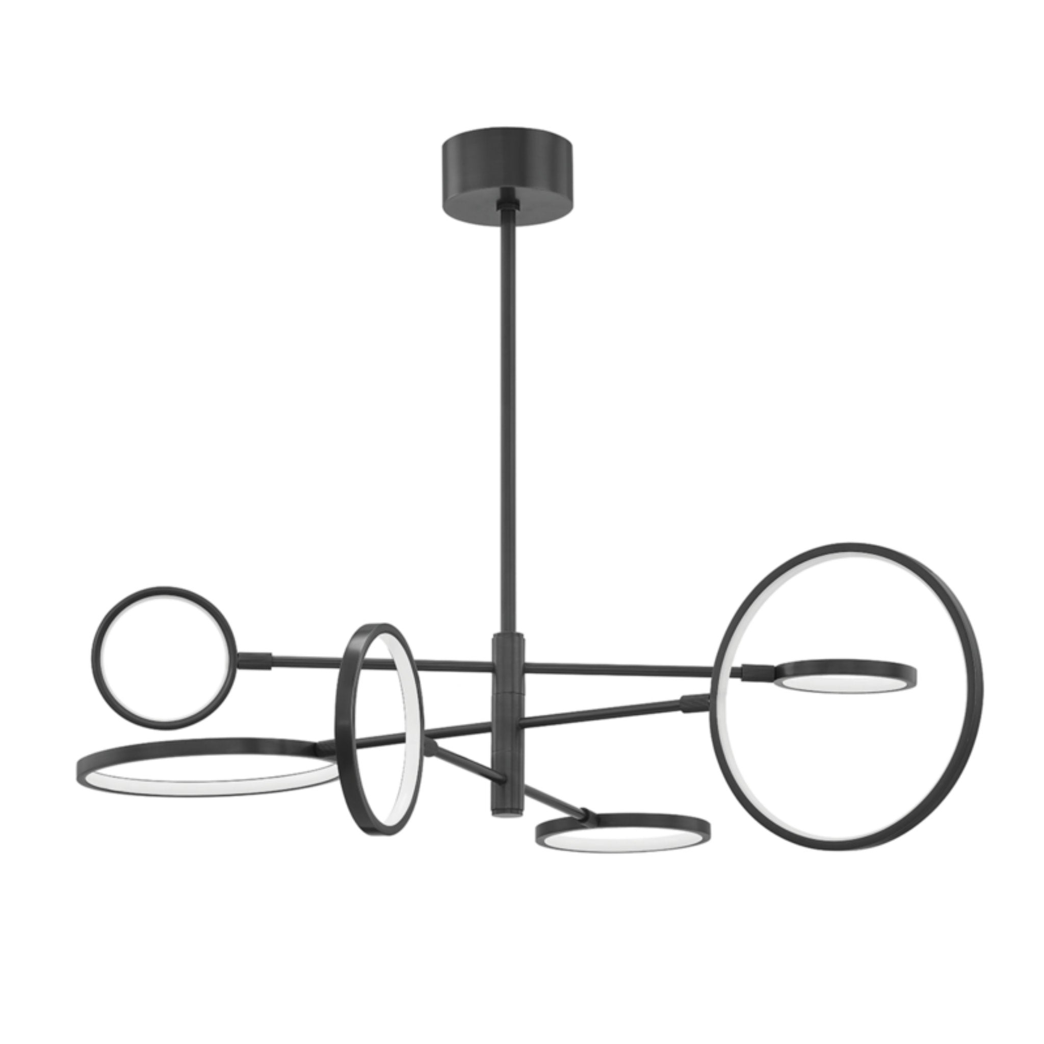 Saturn 0-Light Chandelier in Old Bronze 44.5W x 12.25H