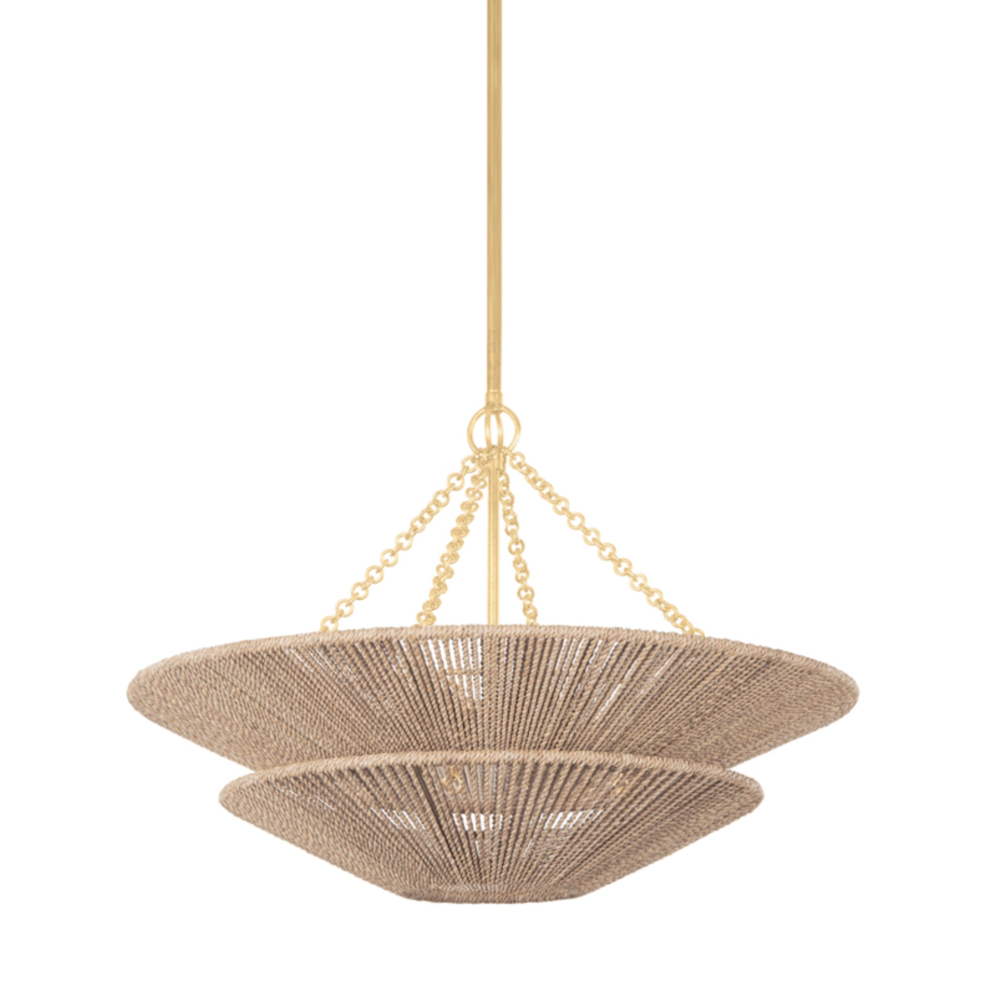Tropea 6-Light Pendant in Gold Leaf 30L x 30W x 20H