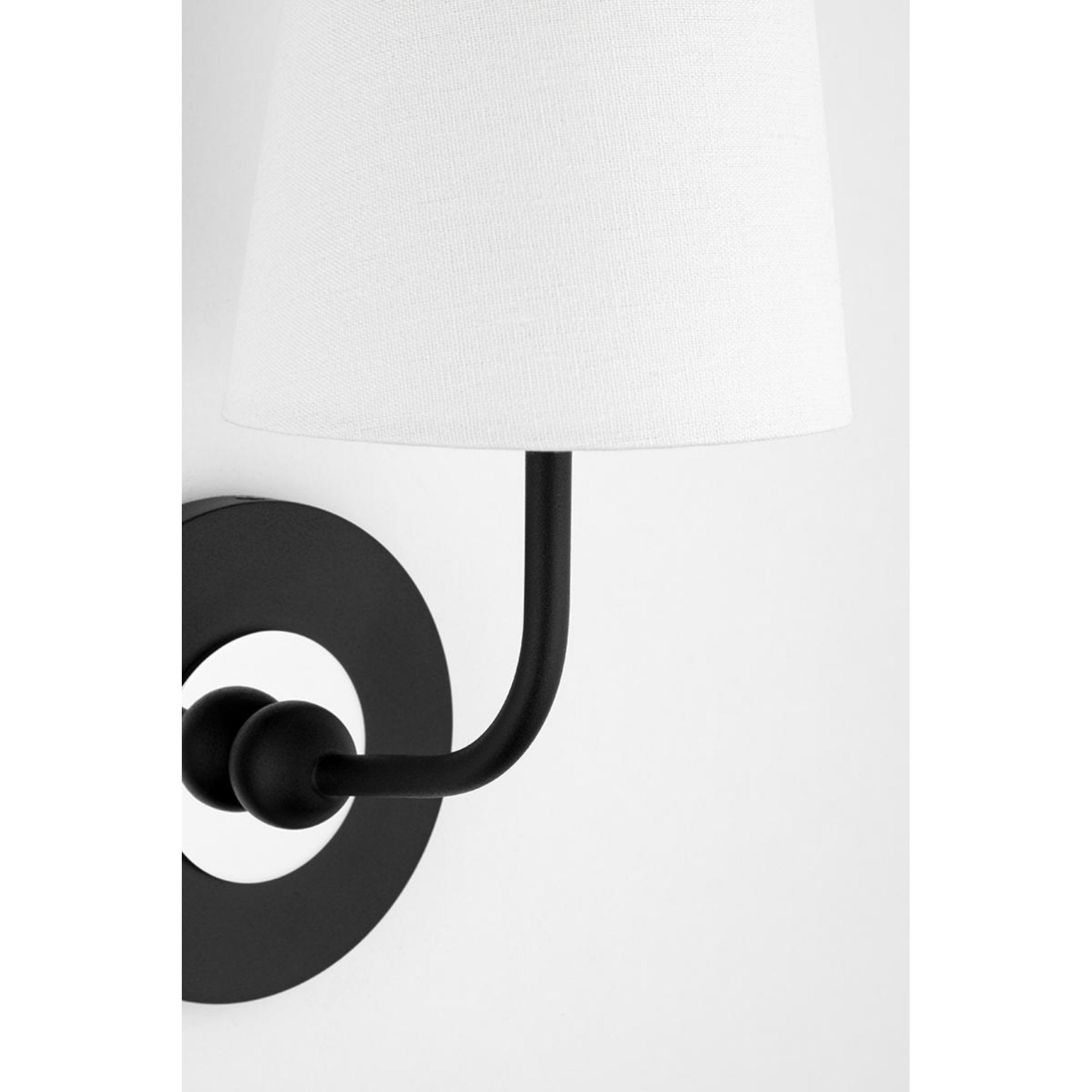 Merri 2-Light Wall Sconce in Aged Brass/Soft Off White 6.75L x 15.75W x 13.5H