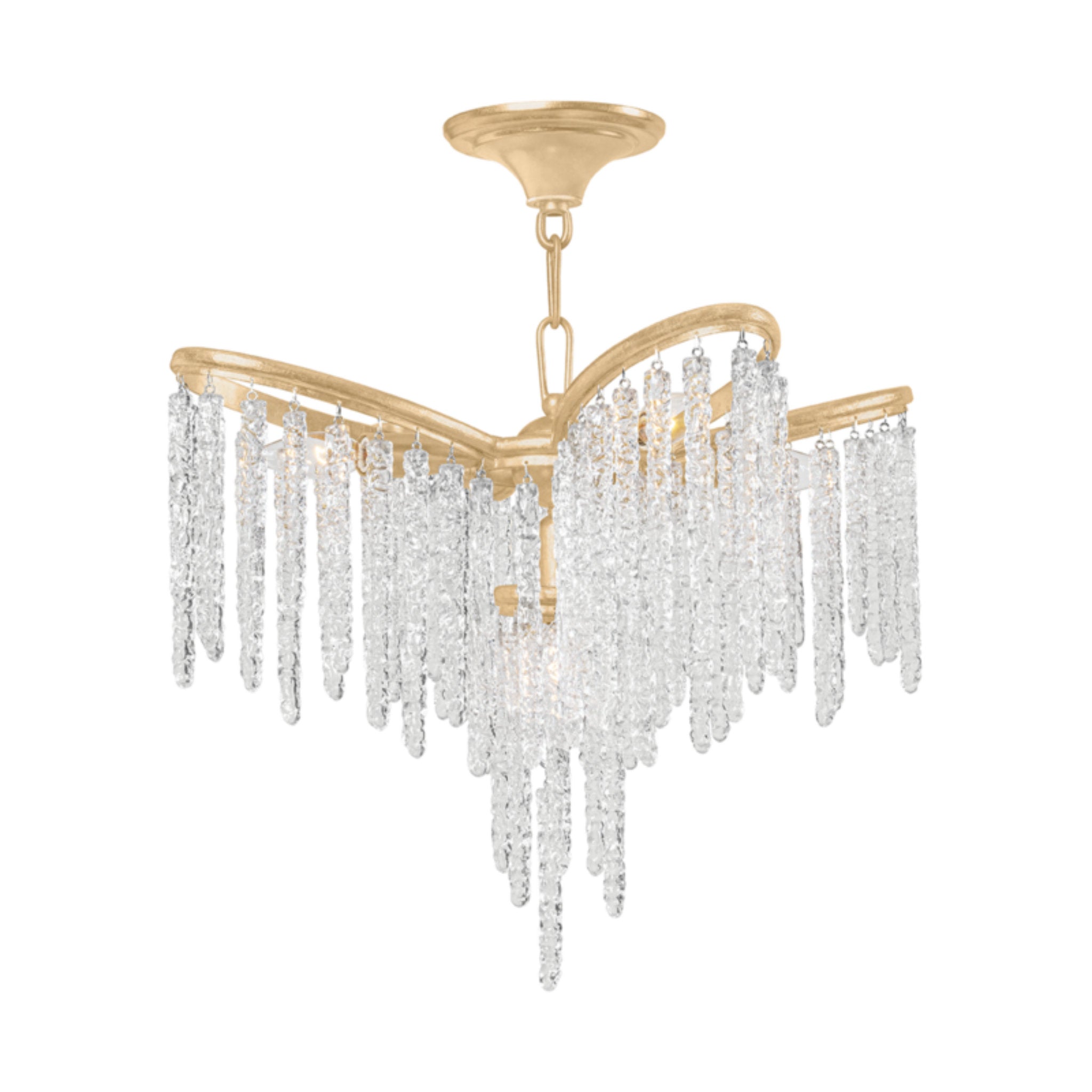 Pandora 7-Light Chandelier in Gold Leaf 31.75L x 31.75W x 20.75H
