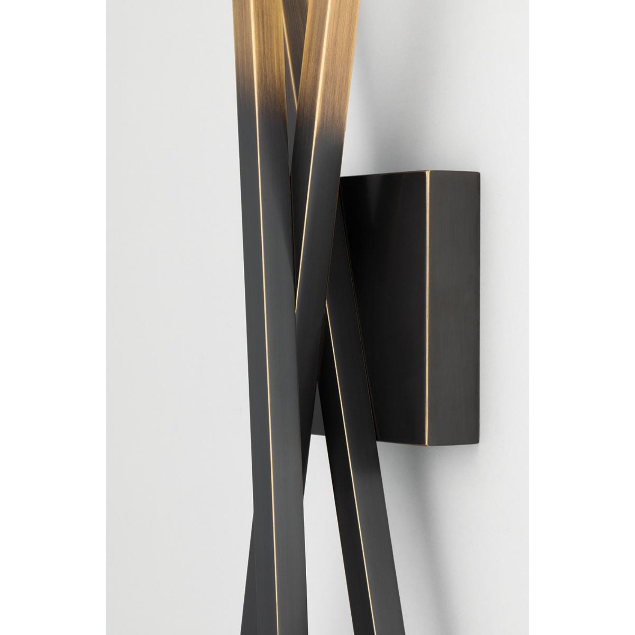 Gansevoort 1-Light Wall Sconce in Gradient Brass 7.25L x 7.25W x 28H