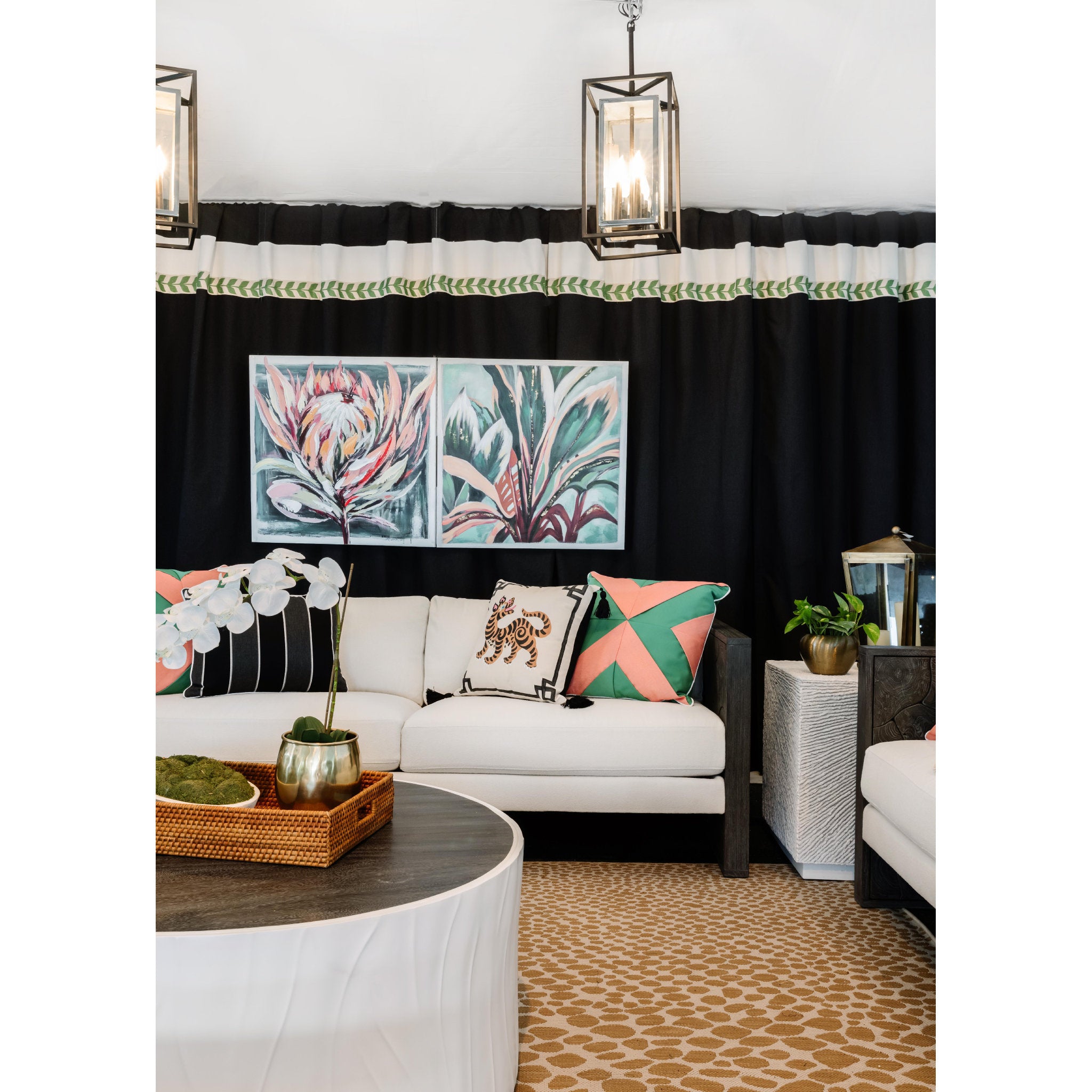 Morgan Lantern 3-Light Outdoor LED in Bronze/Stainless Steel 10.5L x 10.75W x 27.75H