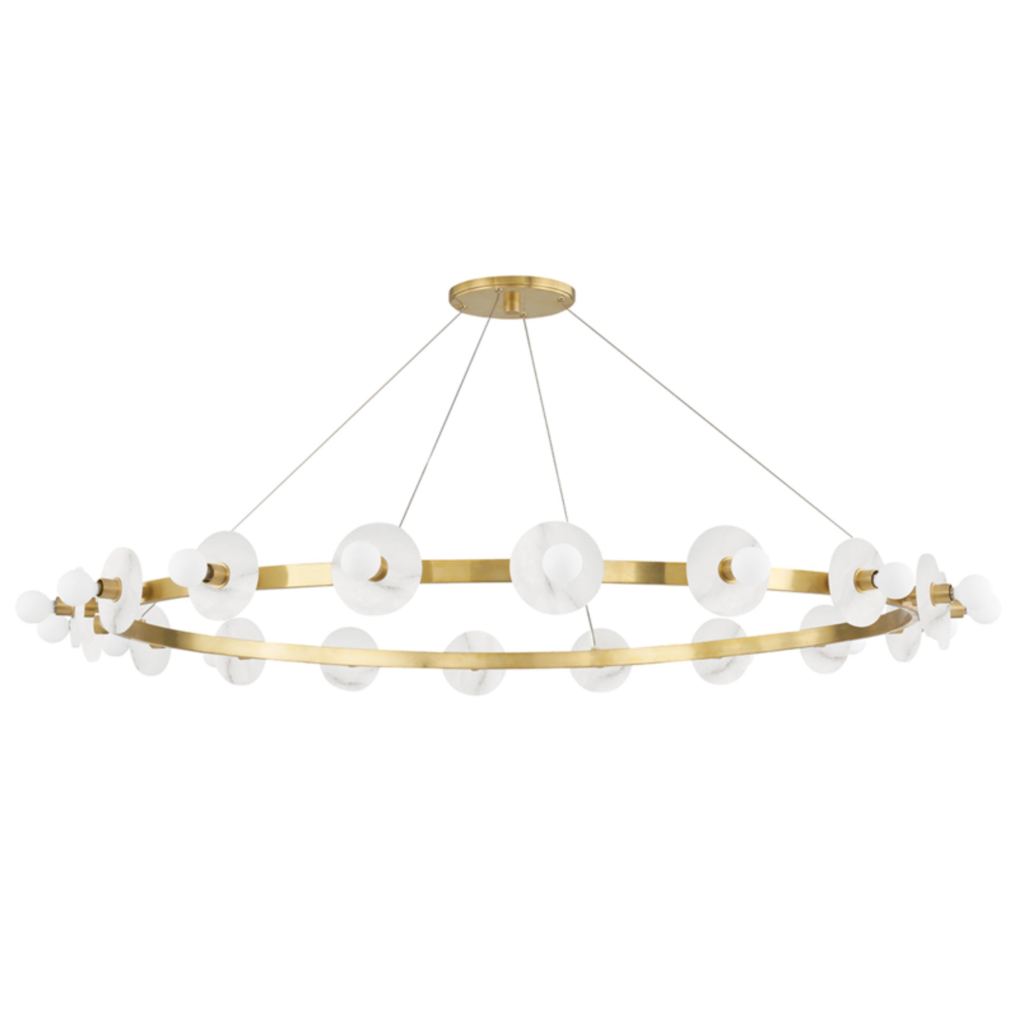 Austen 18-Light Chandelier in Aged Brass 58L x 58W x 4.75H