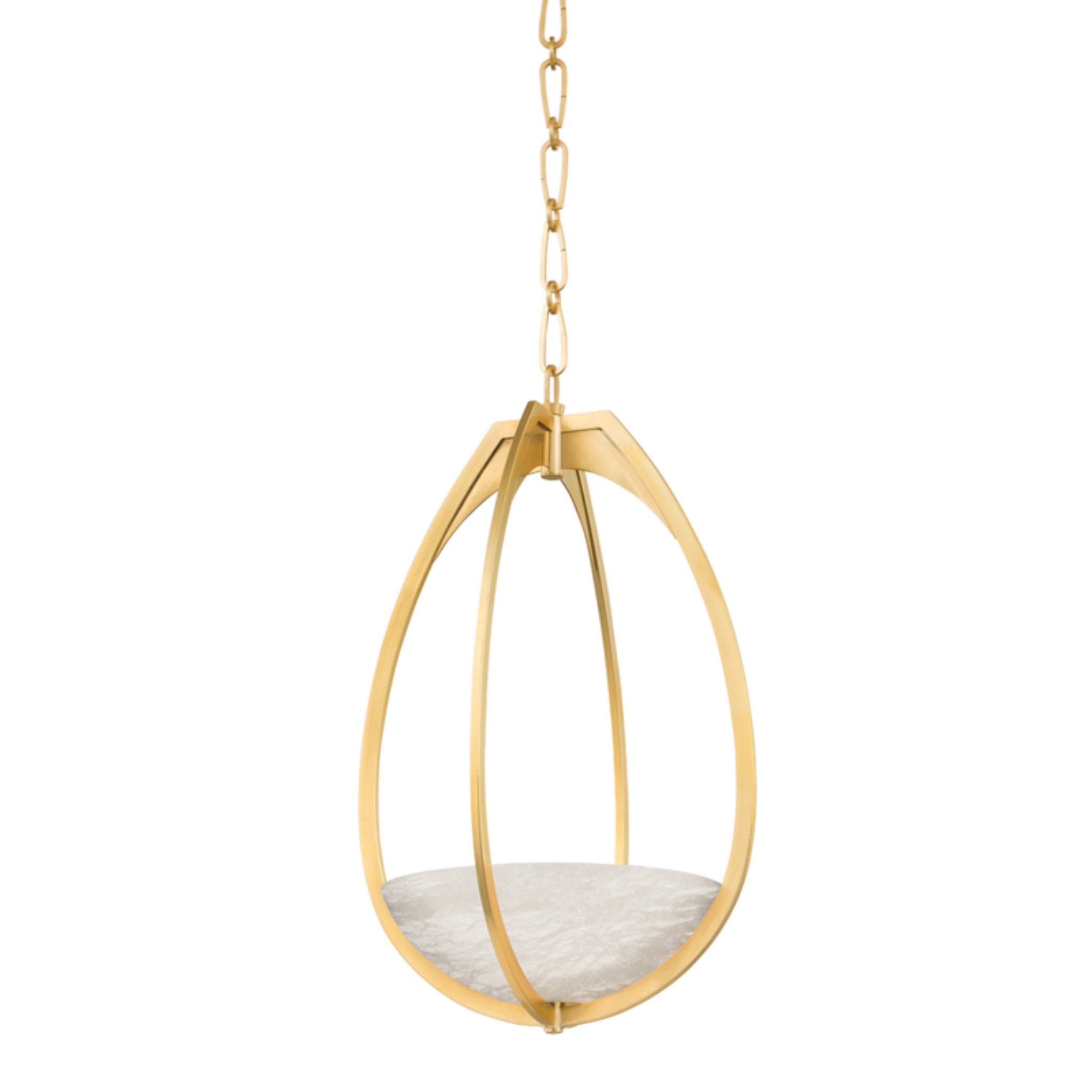 Lloyd 1-Light Pendant in Aged Brass 13.75L x 13.75W x 22.25H