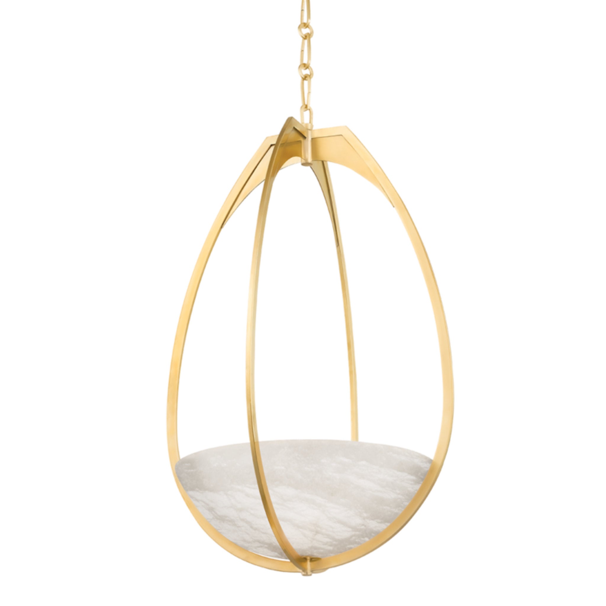 Lloyd 1-Light Pendant in Aged Brass 18.5L x 18.5W x 30.5H