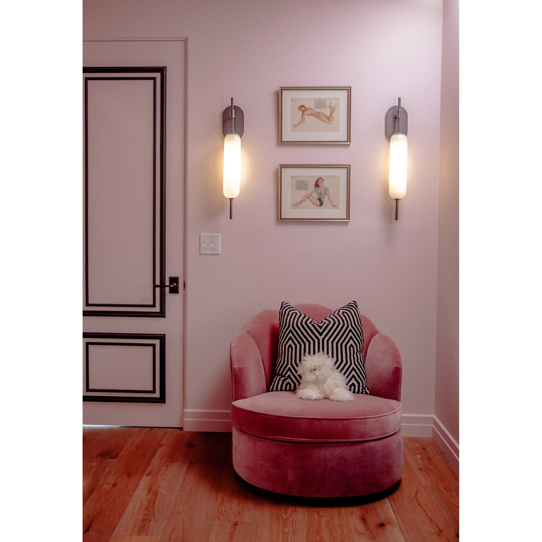 Miley 1-Light Wall Sconce in Old Bronze 4.5L x 4.75W x 29.5H