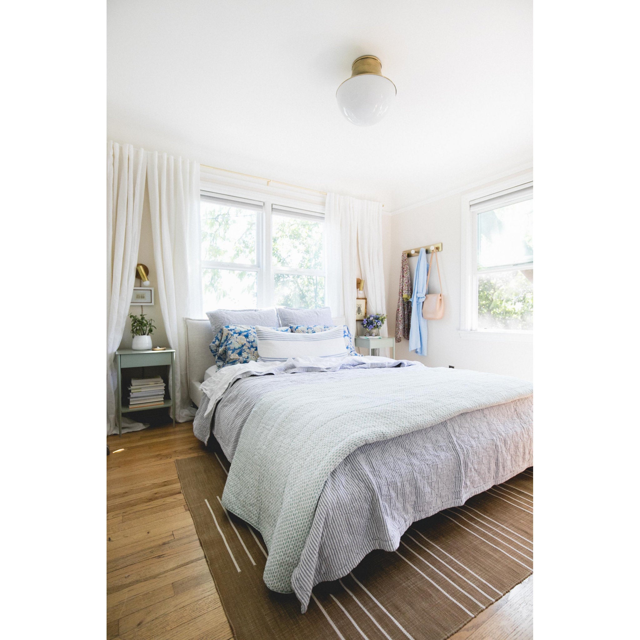 Lettie 1-Light Flush Mount in Aged Brass 14.75L x 14.75W x 14H