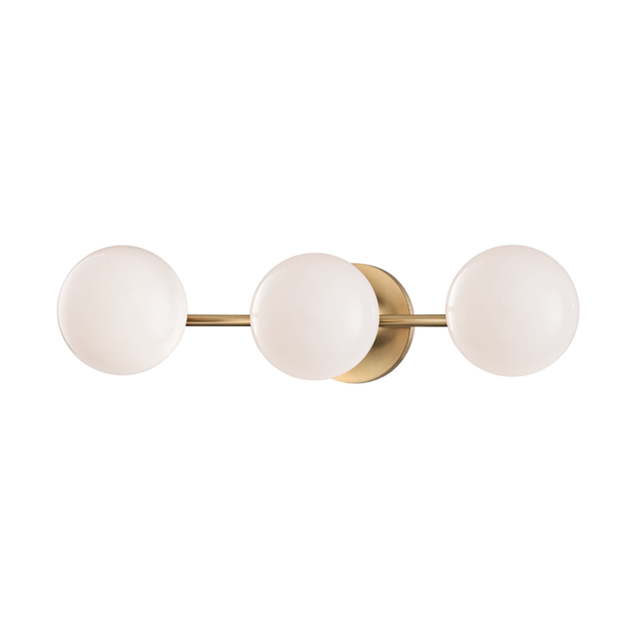 Fleming 3-Light Bath and Vanity in Aged Brass 20.75W x 5H